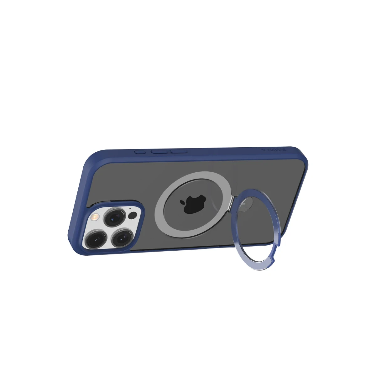 Torras Apple iPhone 16 Pro O Stand Serisi Magsafe Kılıf - Lacivert