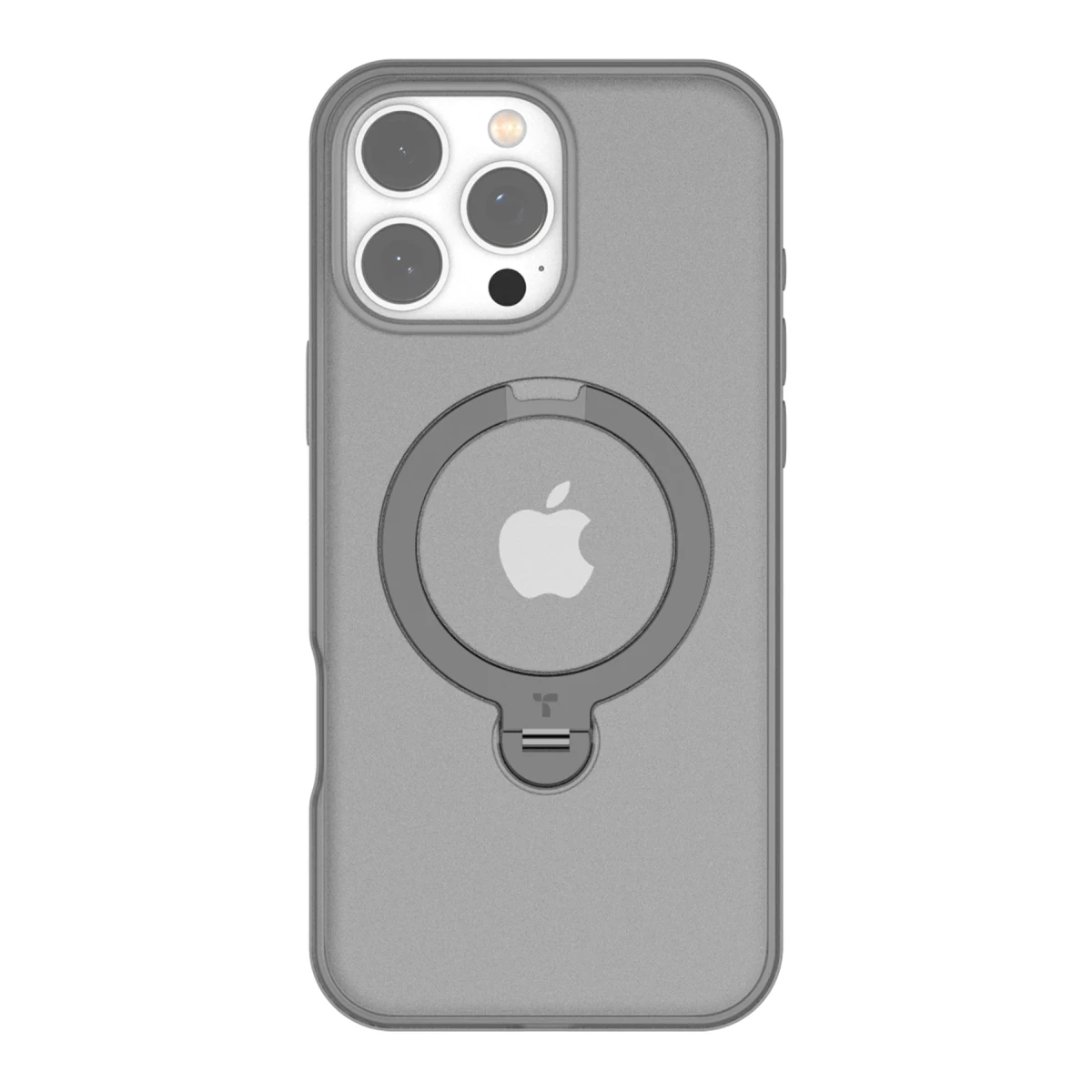 Torras Apple iPhone 16 Pro O Stand Spin Serisi Magsafe Kılıf - Titan Gri