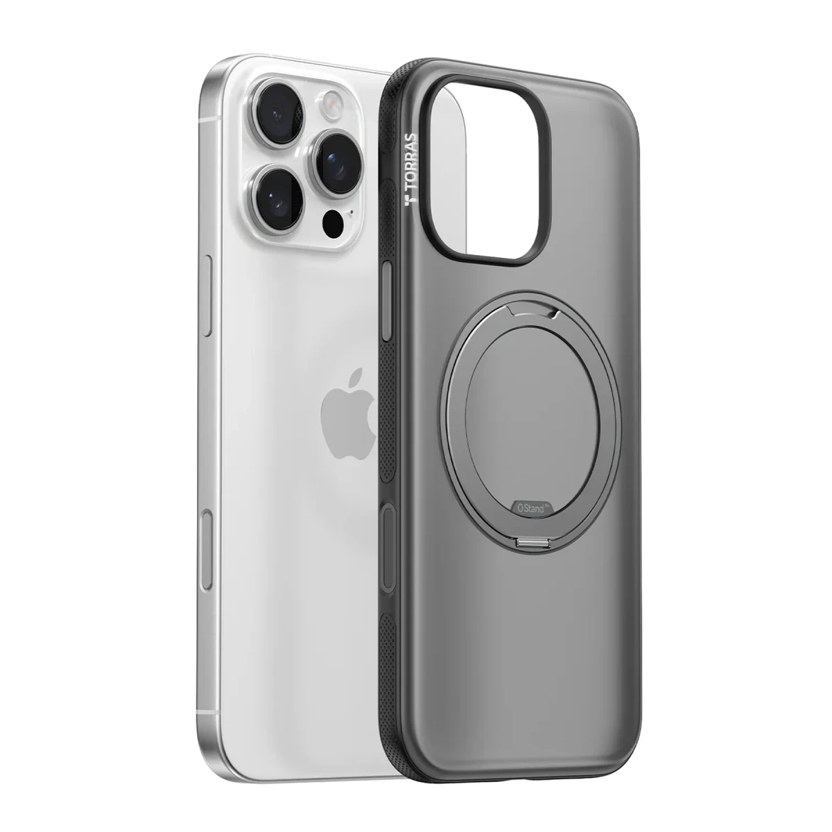 Torras Apple iPhone 16 Pro Max O Stand R Fitness Serisi Magsafe Kılıf - Siyah