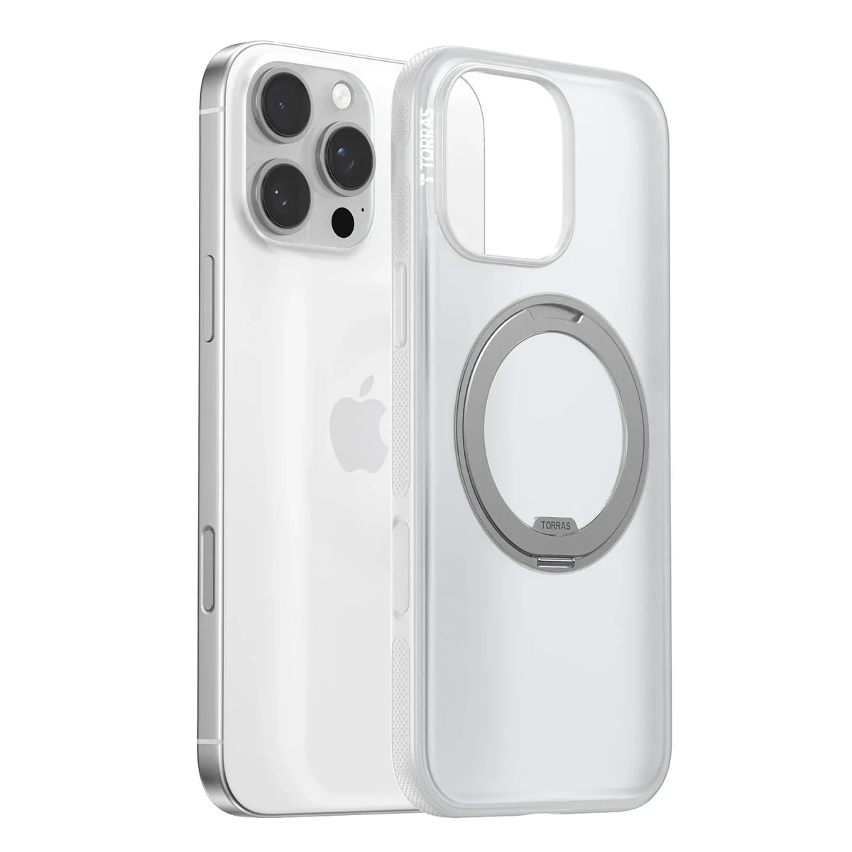Torras Apple iPhone 16 Pro Max O Stand R Fitness Serisi Magsafe Kılıf - Şeffaf
