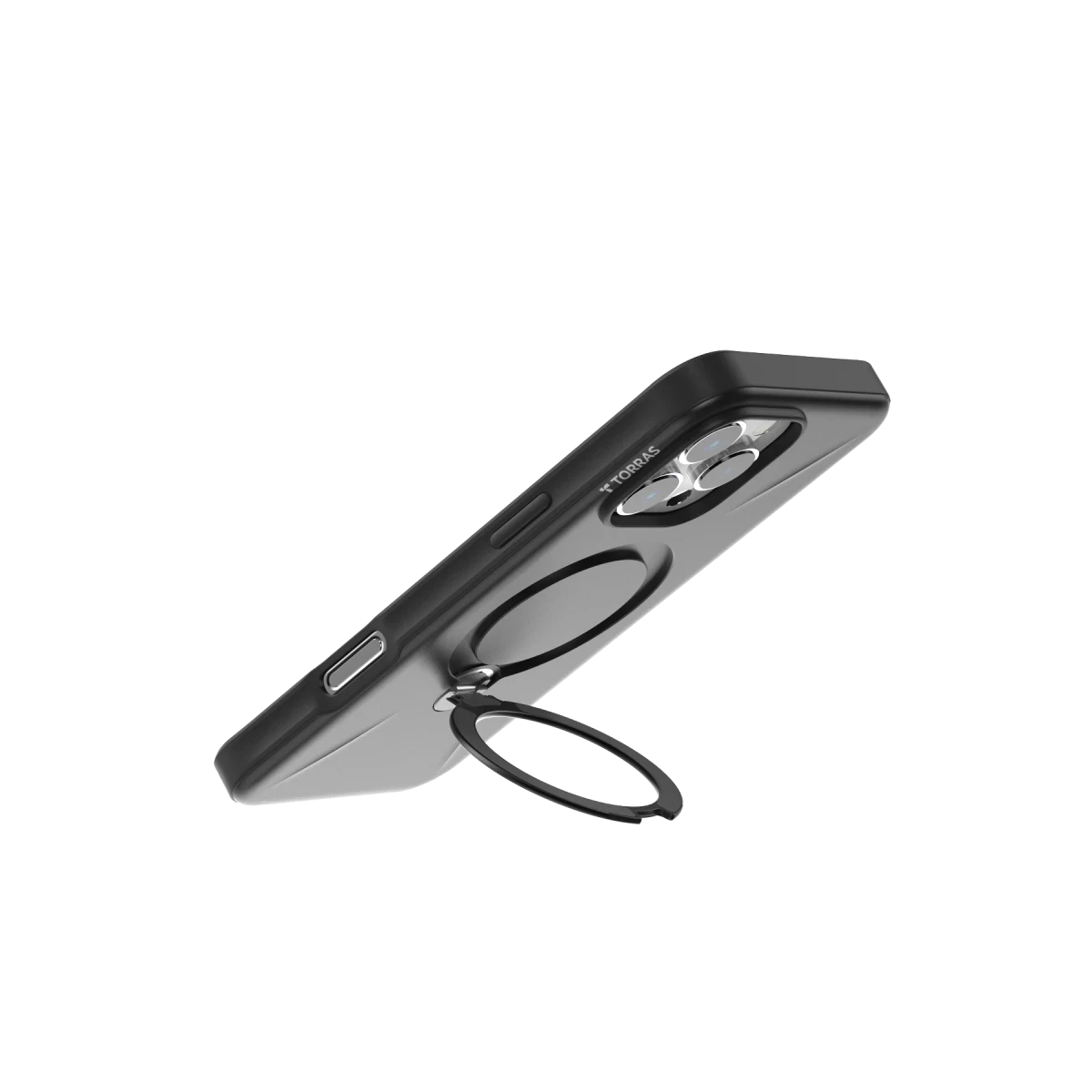 Torras Apple iPhone 16 Pro Max O Stand Spin Fusion Serisi PC Magsafe Kılıf - Siyah