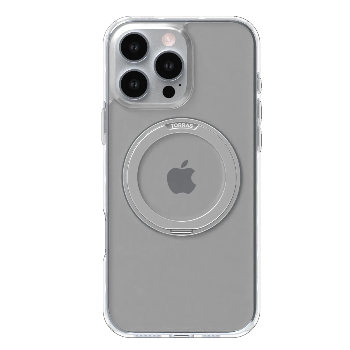 Torras Apple iPhone 16 Pro O Stand Pro Serisi Magsafe Kılıf - Şeffaf