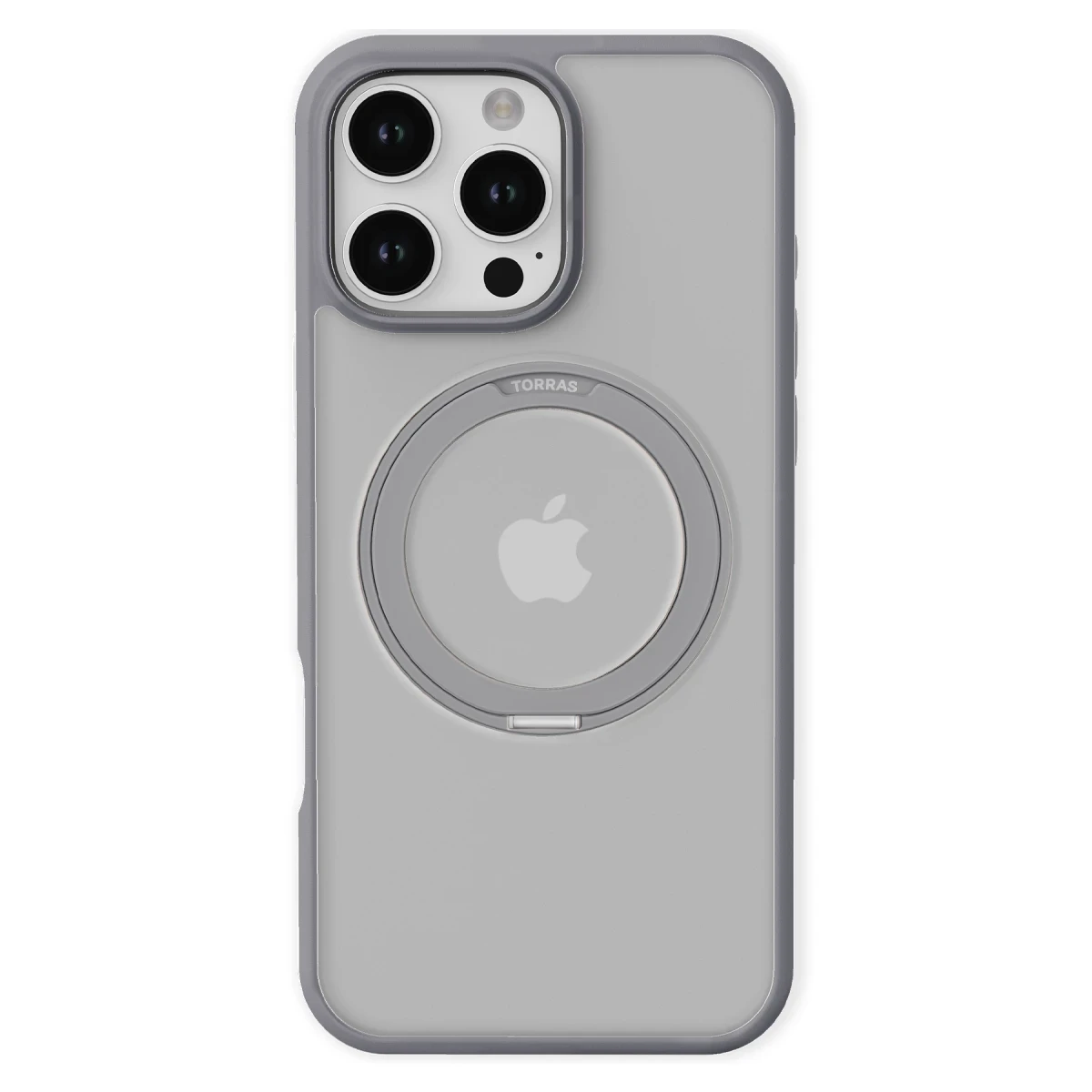 Torras Apple iPhone 16 Pro Max O Stand Pro Serisi Magsafe Kılıf - Titan Gri