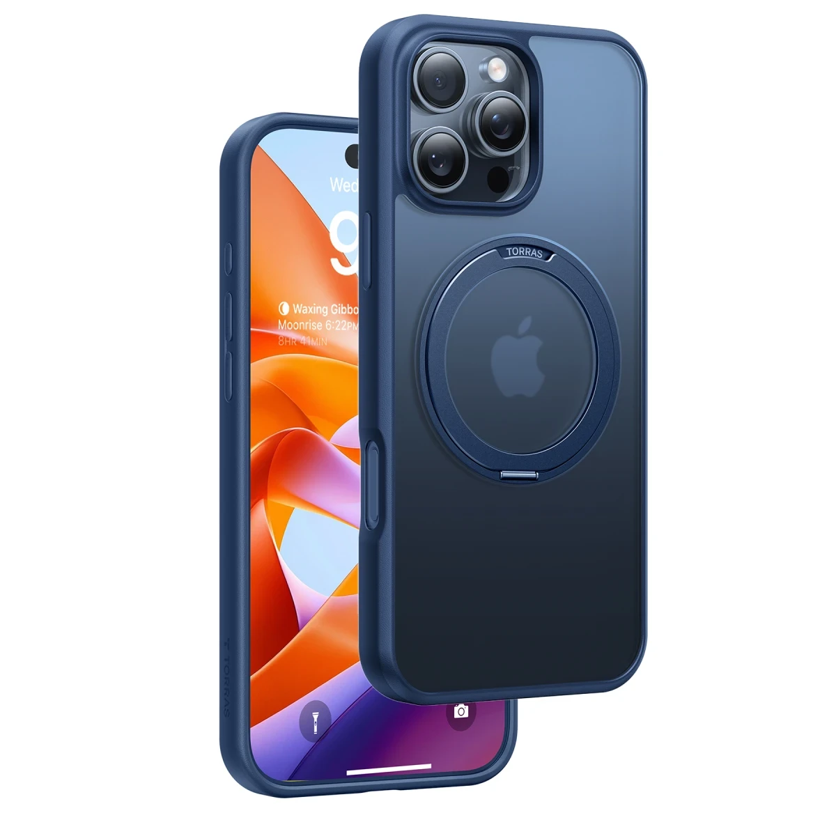 Torras Apple iPhone 16 Pro Max O Stand Pro Serisi Magsafe Kılıf - Lacivert