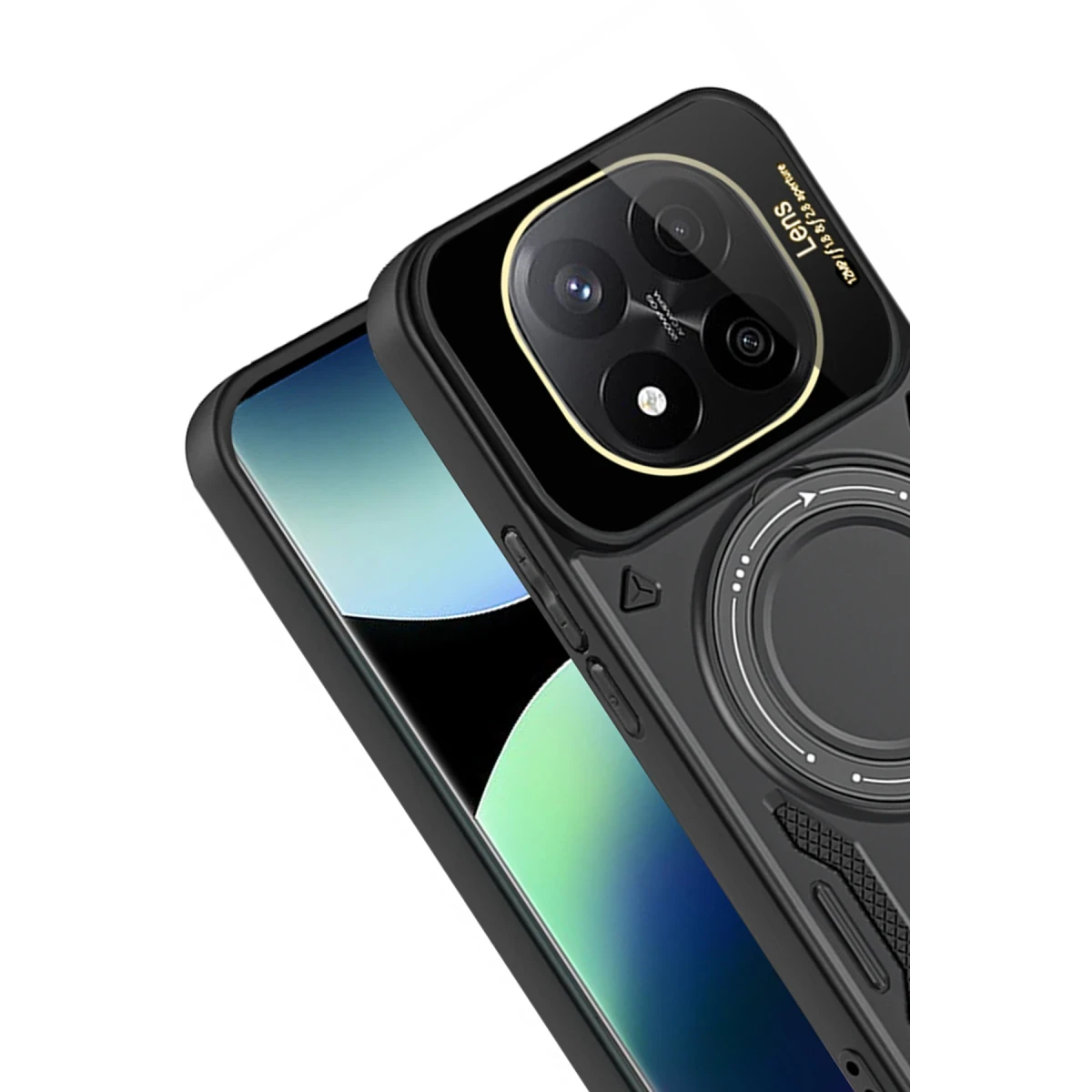 Newface Xiaomi 14T Pro Kılıf Joy Lens Standlı Kapak - Siyah — görsel 8
