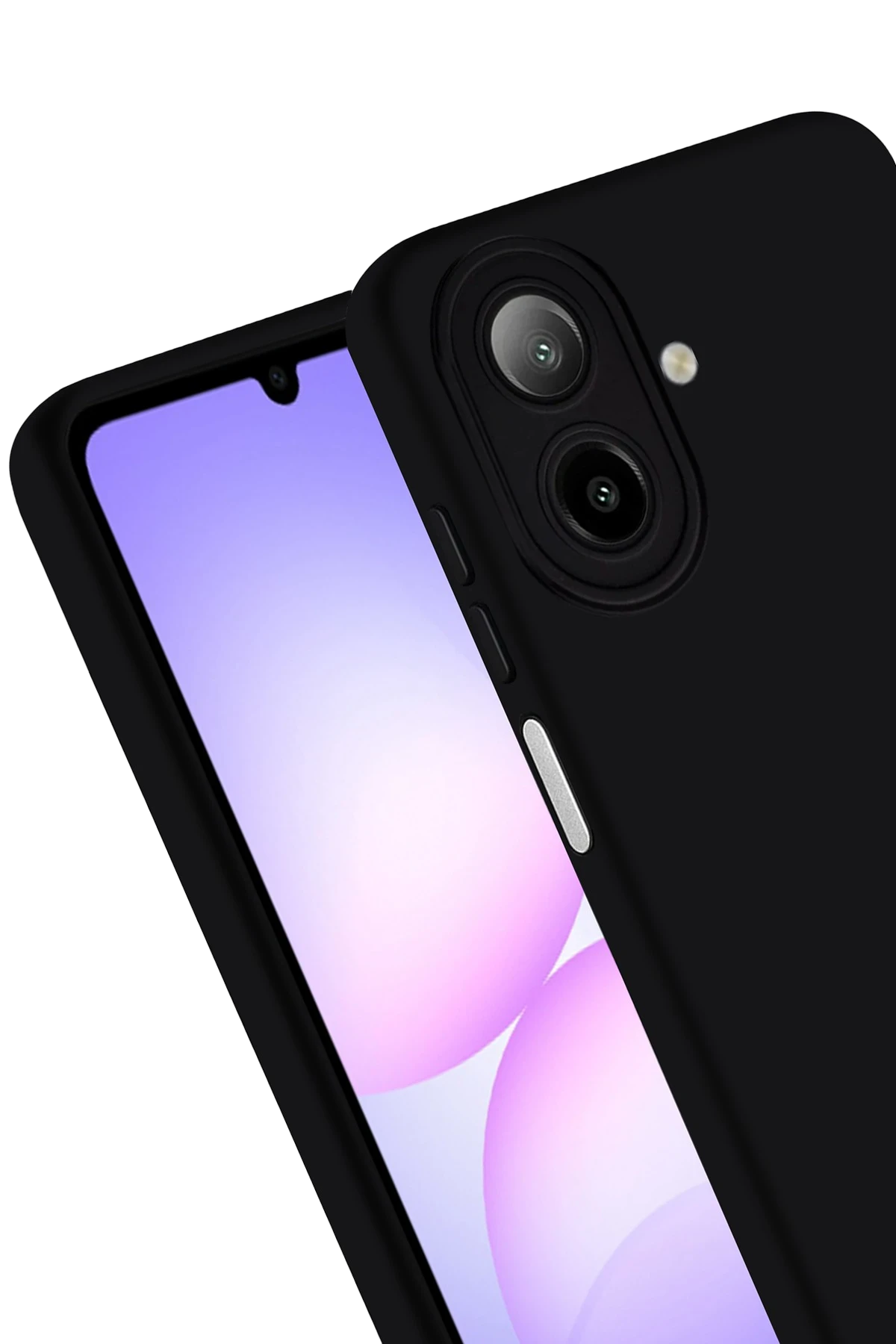 Newface Samsung Galaxy A07 4G Nano içi Kadife Silikon - Siyah — görsel 3