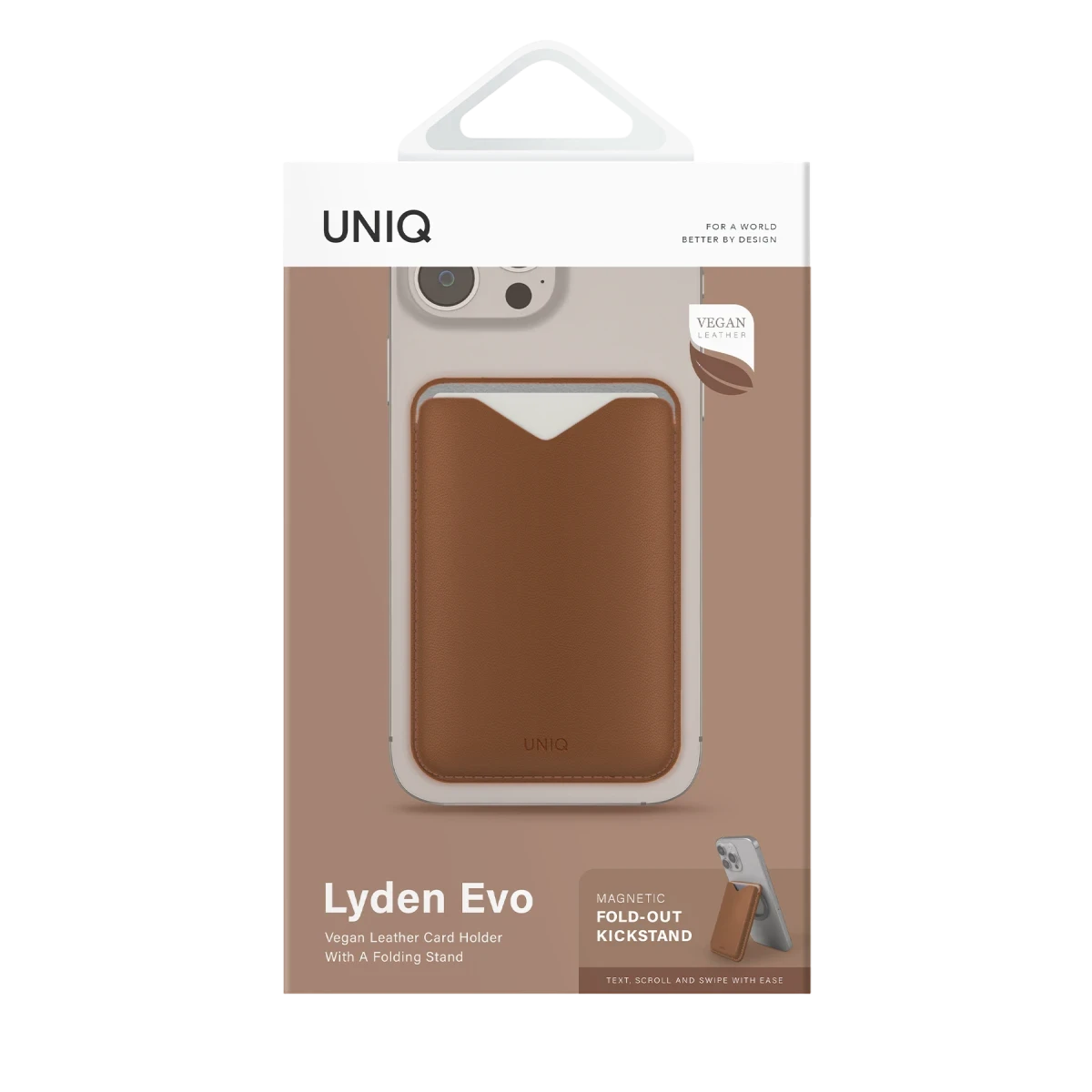 Uniq Lyden Evo Manyetik Standlı Kartlık  - Pembe