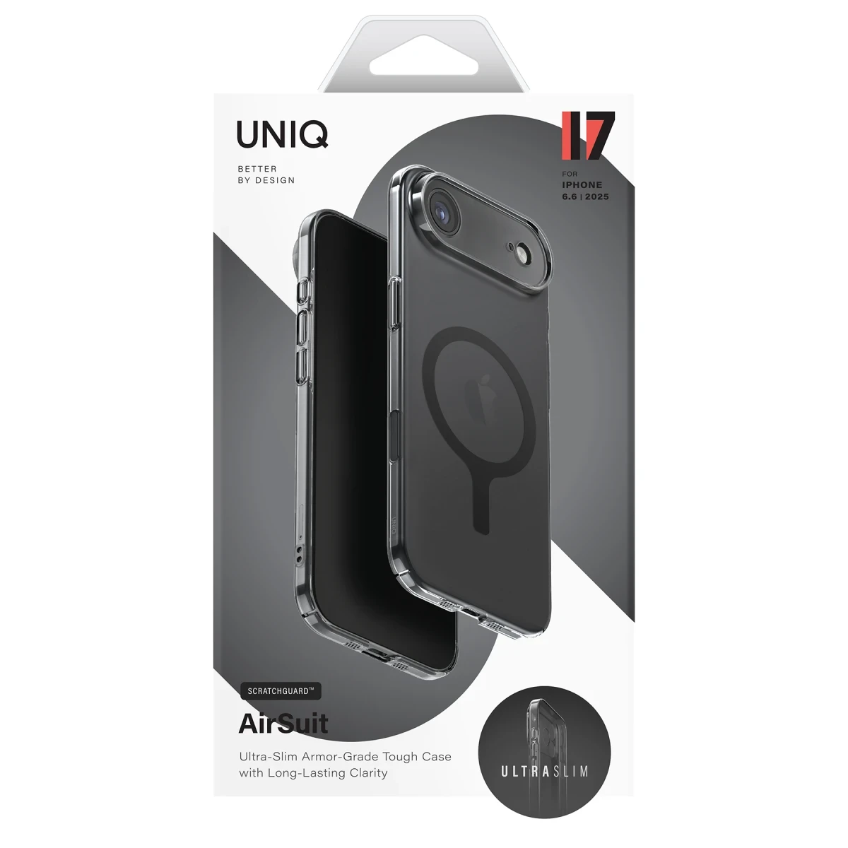 Uniq Apple iPhone 17 Air AirSuit Magsafe Kılıf - Şeffaf