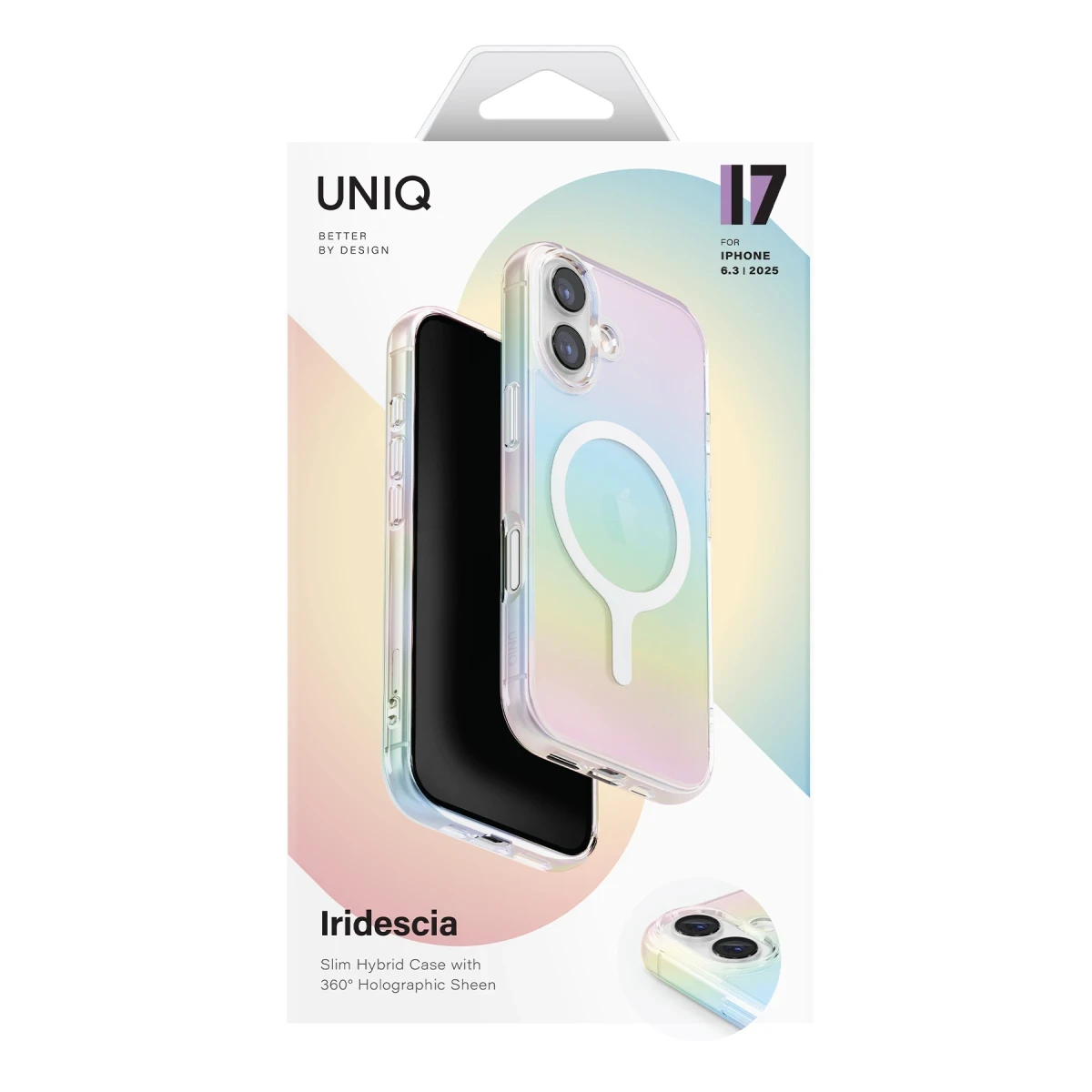 Uniq Apple iPhone 17 Iridescia Magsafe Kapak - Rainbow