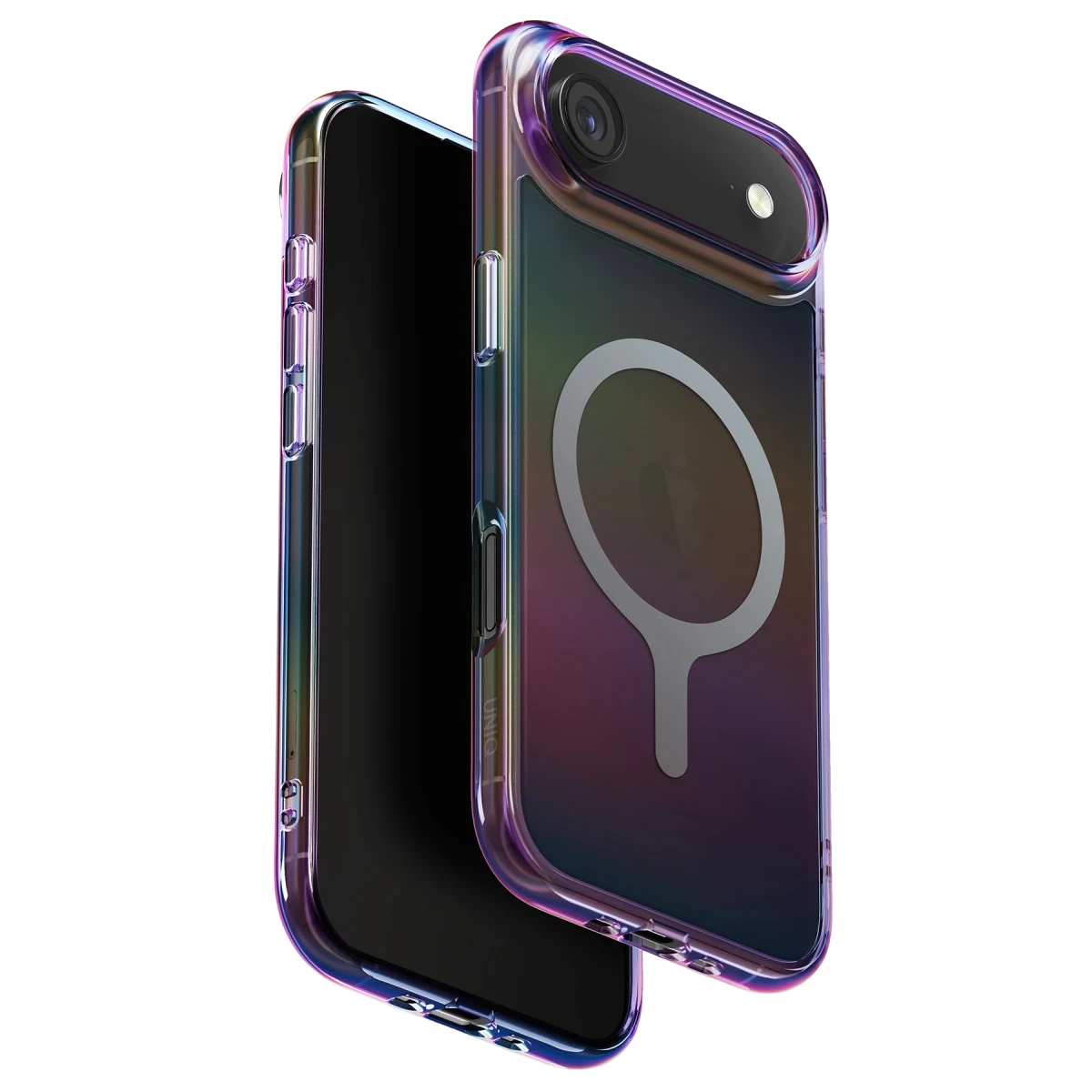 Uniq Apple iPhone 17 Air Iridescia Magsafe Kapak - Dark Rainbow