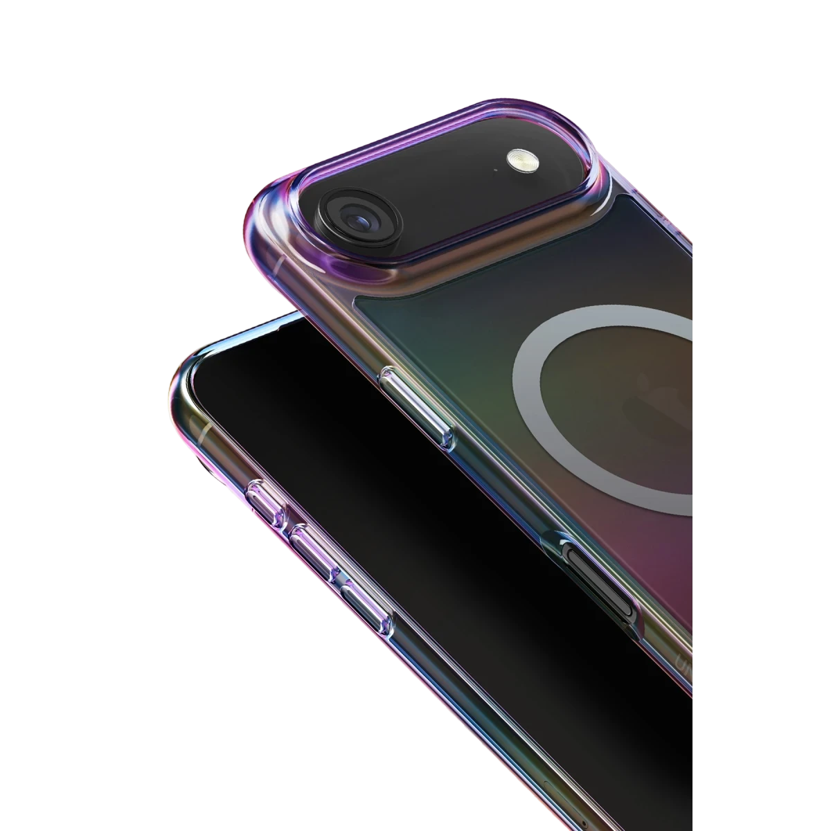 Uniq Apple iPhone 17 Air Iridescia Magsafe Kapak - Dark Rainbow