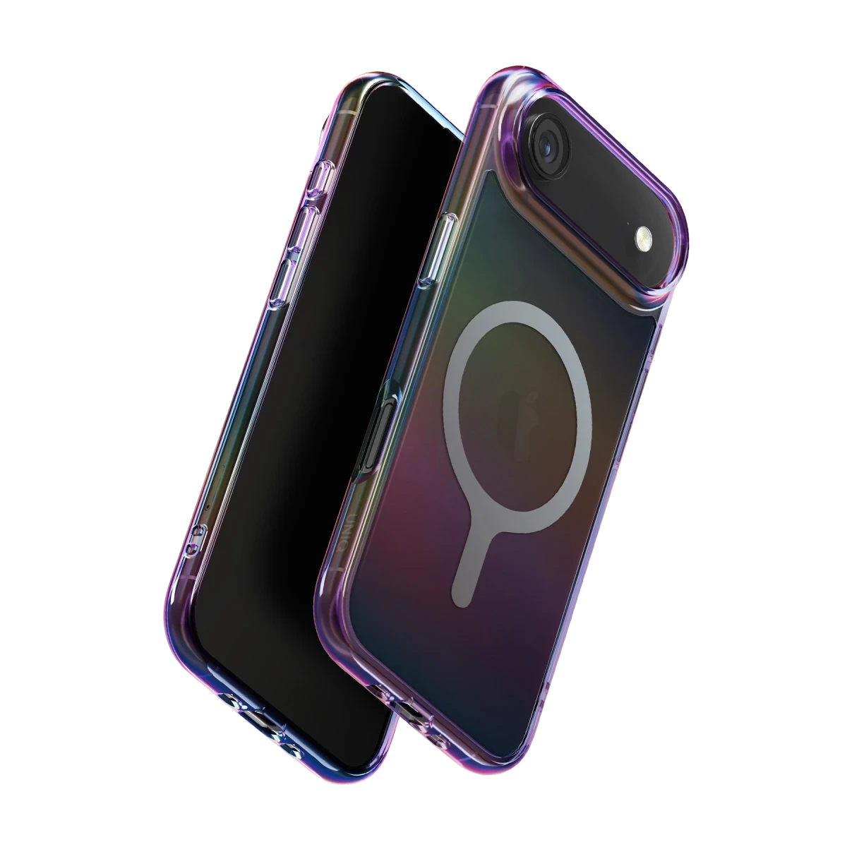 Uniq Apple iPhone 17 Air Iridescia Magsafe Kapak - Dark Rainbow