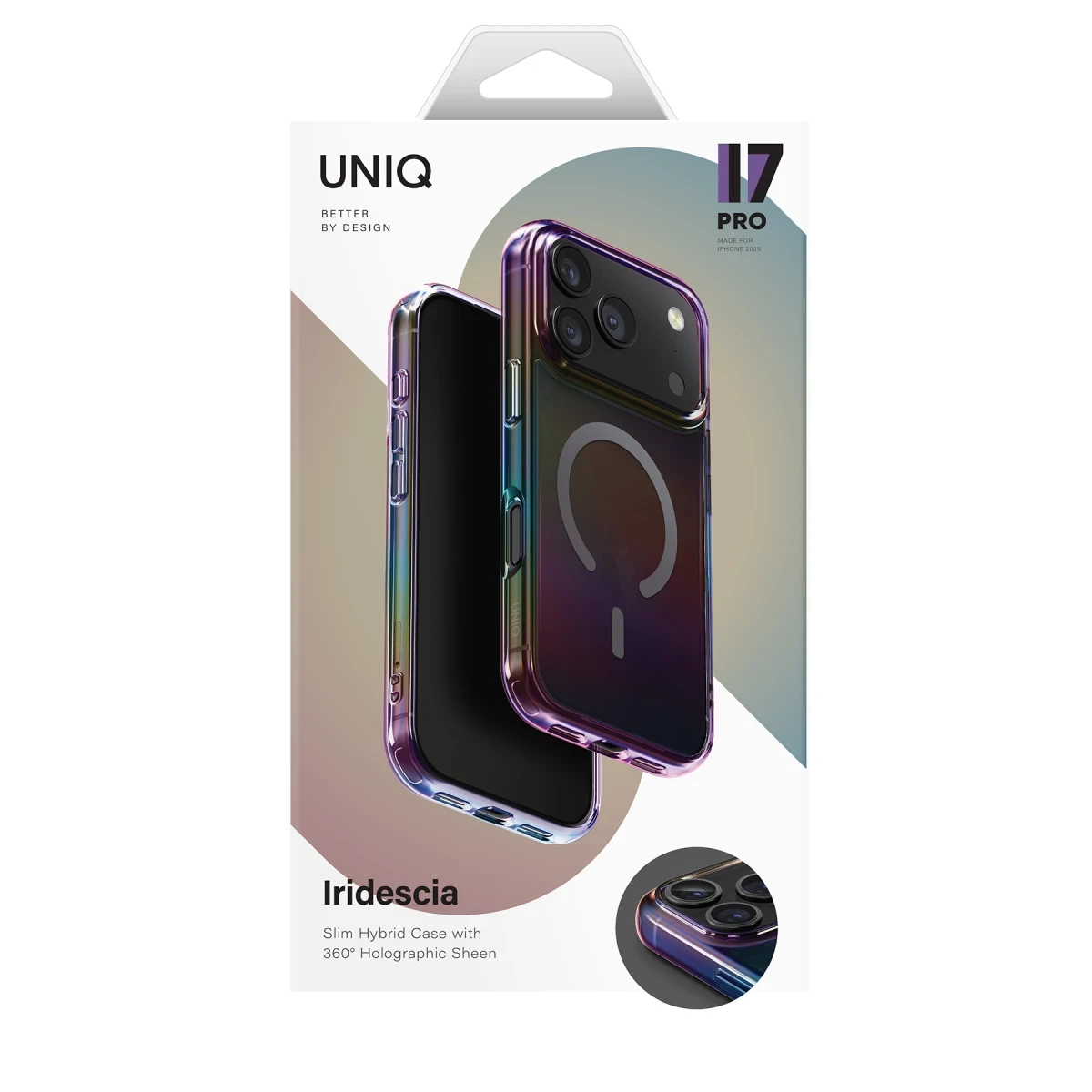 Uniq Apple iPhone 17 Pro Max Iridescia Magsafe Kapak - Rainbow