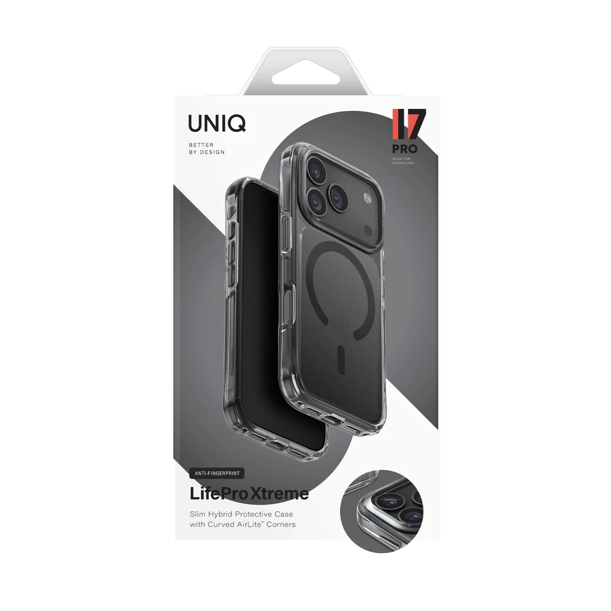 Uniq Apple iPhone 17 Air LifePro Xtreme Magsafe Kapak - Siyah