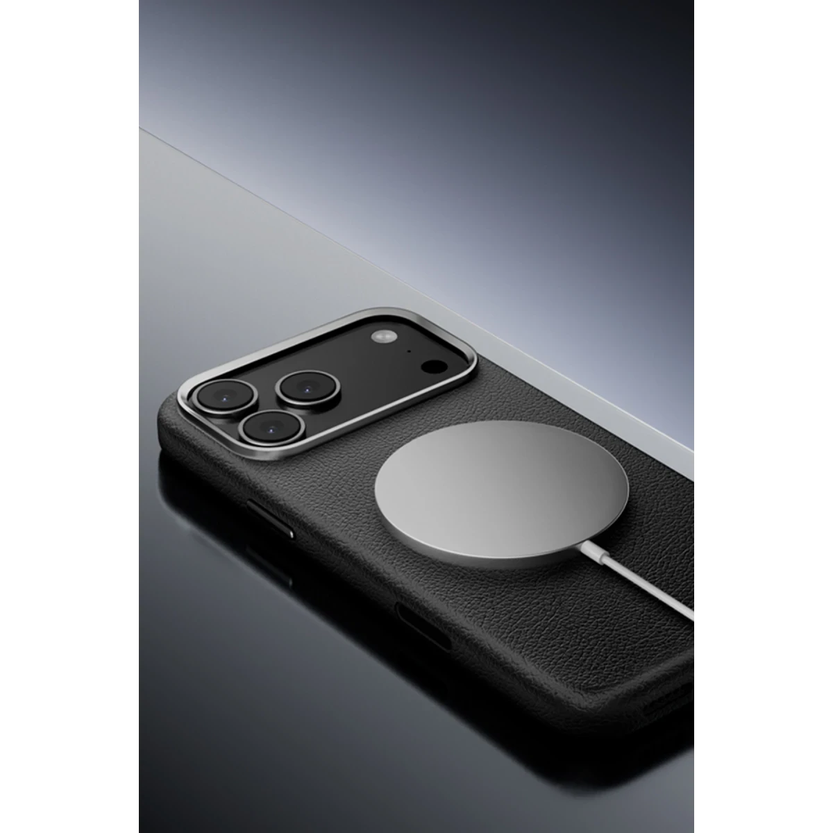 Joko Apple iPhone 17 Pro Wonder Deri Magsafe Kapak - Lacivert