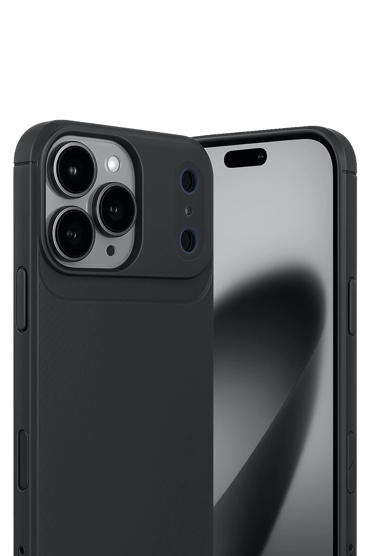 Newface Apple iPhone 17 Pro Max Auto Focus Karbon Kapak - Siyah