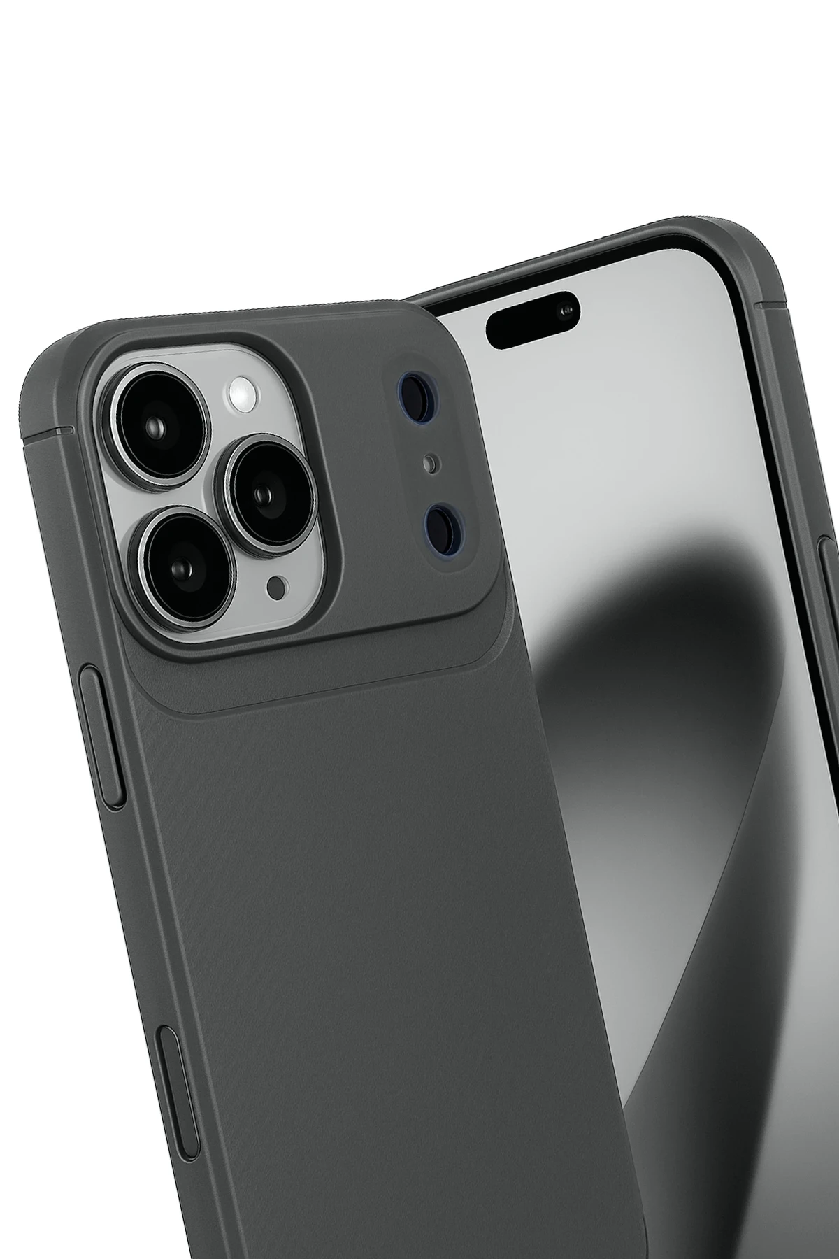Newface Apple iPhone 17 Pro Auto Focus Karbon Kapak - Gri