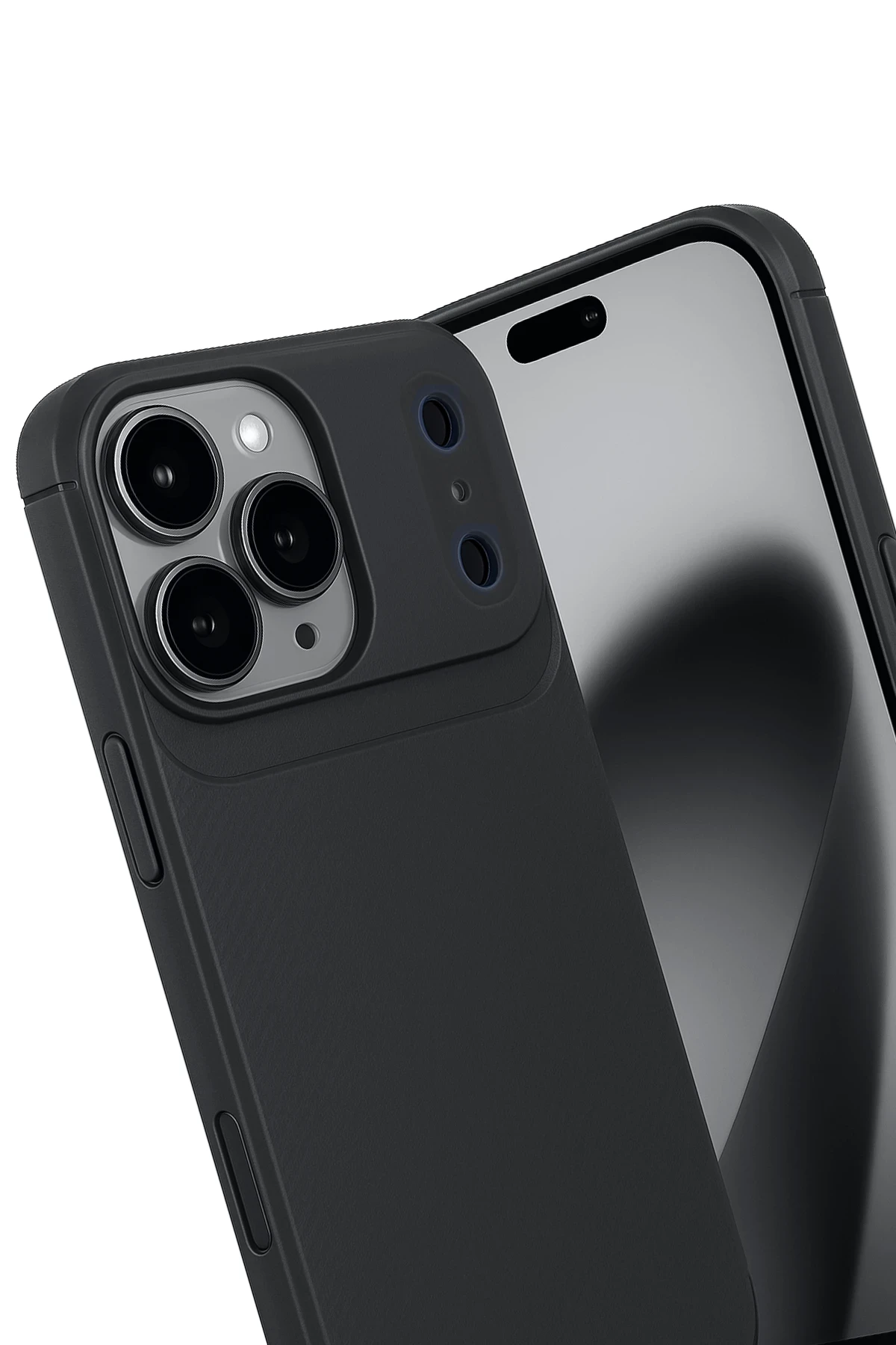 Newface Apple iPhone 17 Pro Auto Focus Karbon Kapak - Siyah