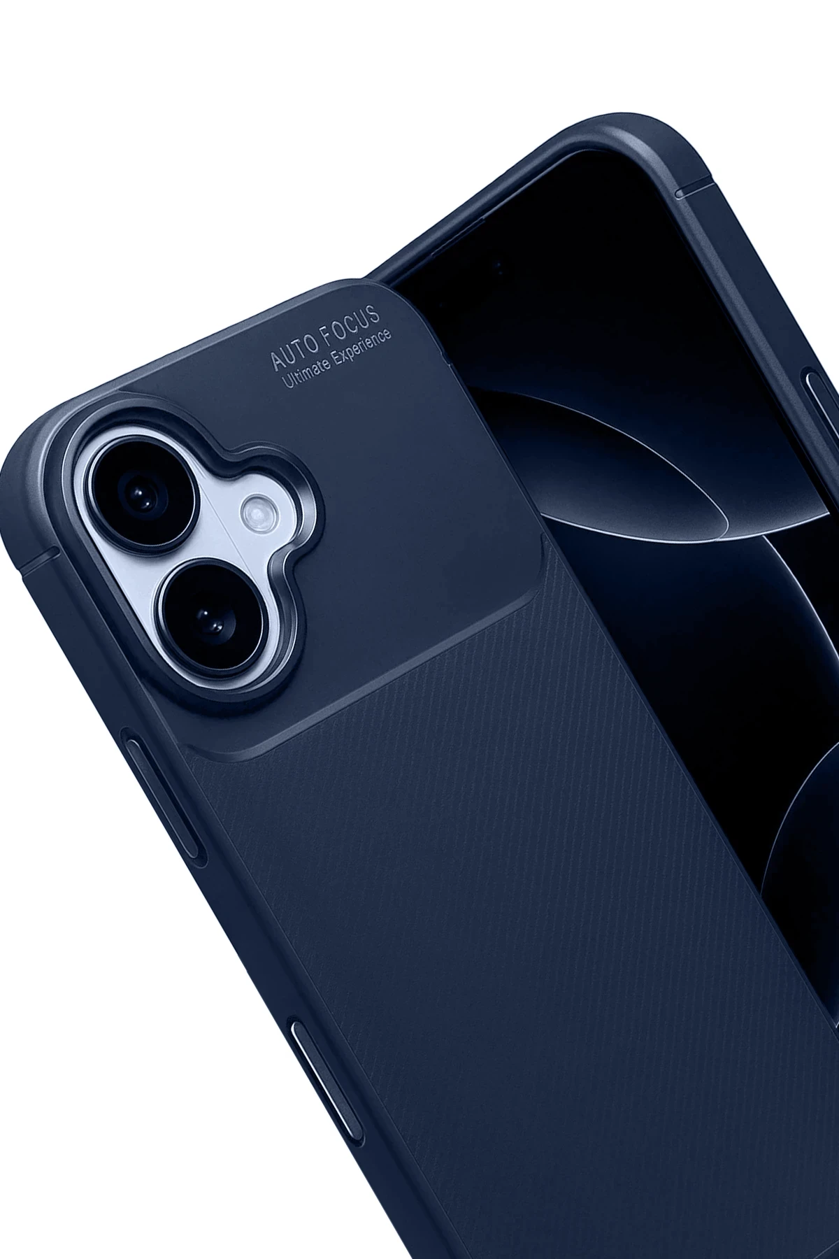 Newface Apple iPhone 17 Auto Focus Karbon Kapak - Lacivert