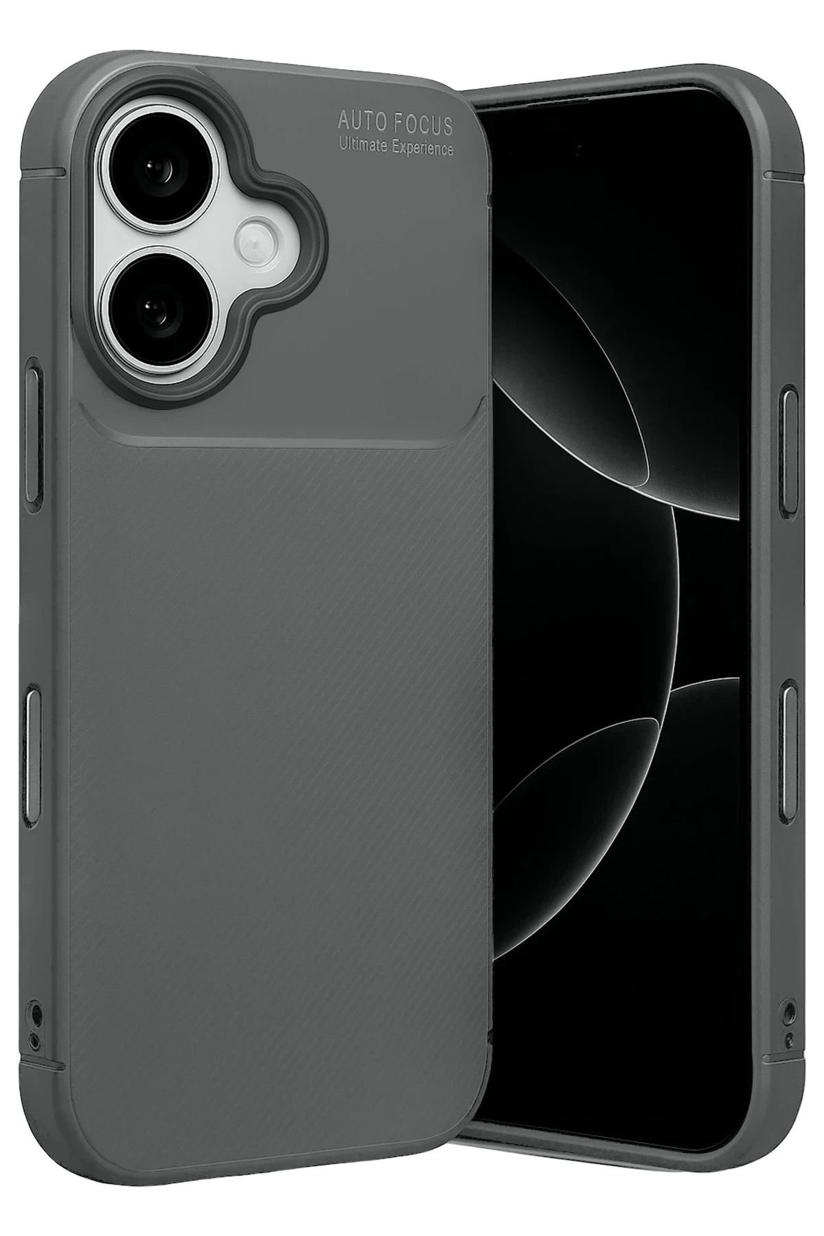 Newface Apple iPhone 17 Auto Focus Karbon Kapak - Gri