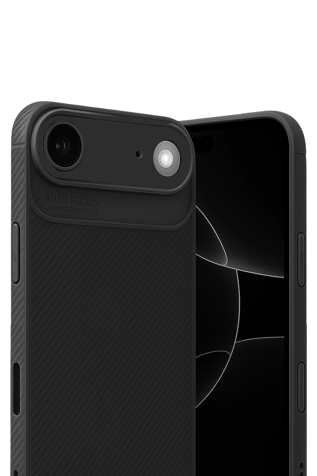 Newface Apple iPhone 17 Air Auto Focus Karbon Kapak - Siyah