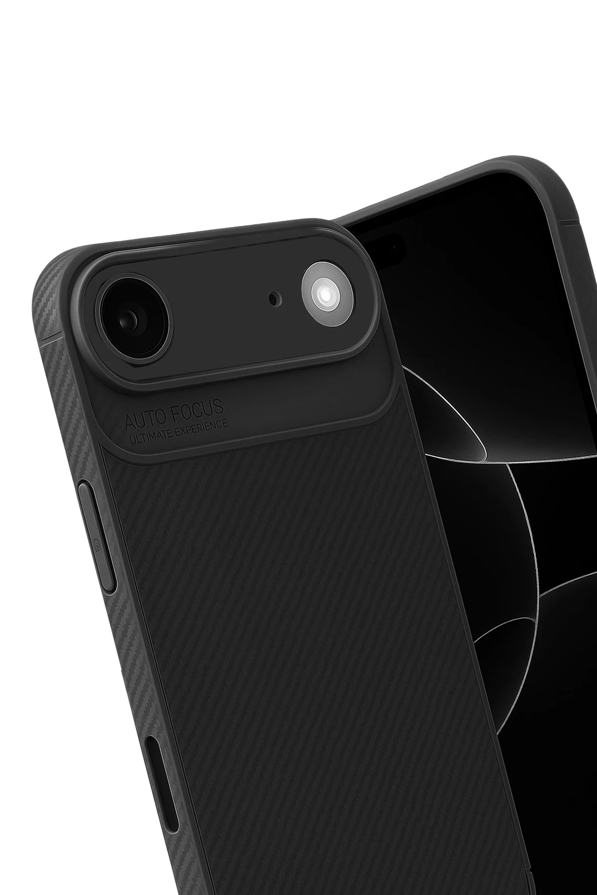 Newface Apple iPhone 17 Air Auto Focus Karbon Kapak - Siyah