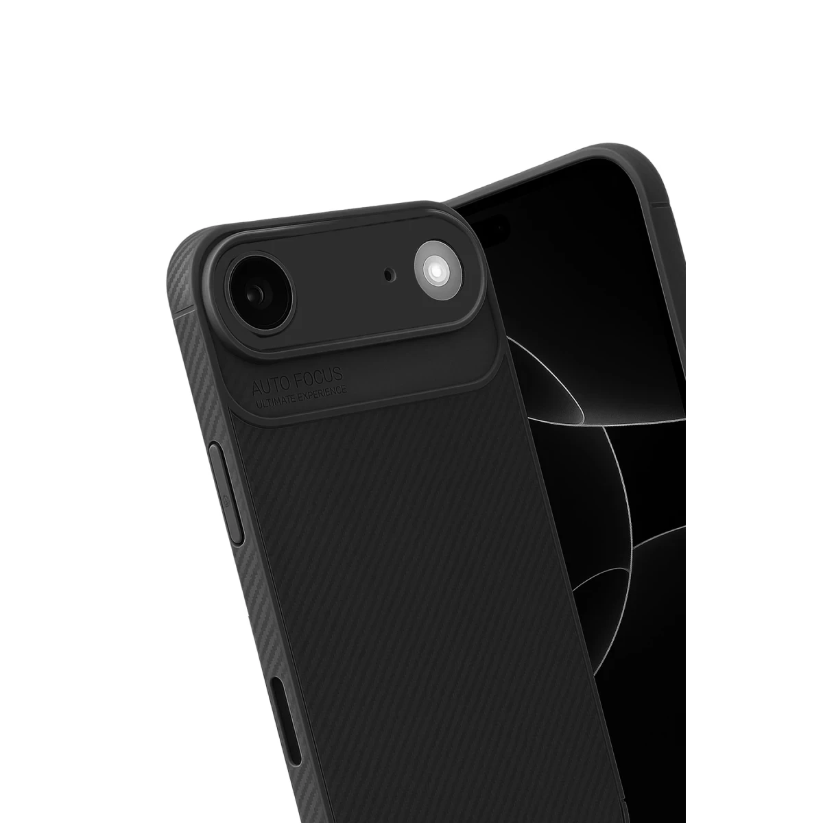 Newface Apple iPhone 17 Air Auto Focus Karbon Kapak - Siyah — görsel 6