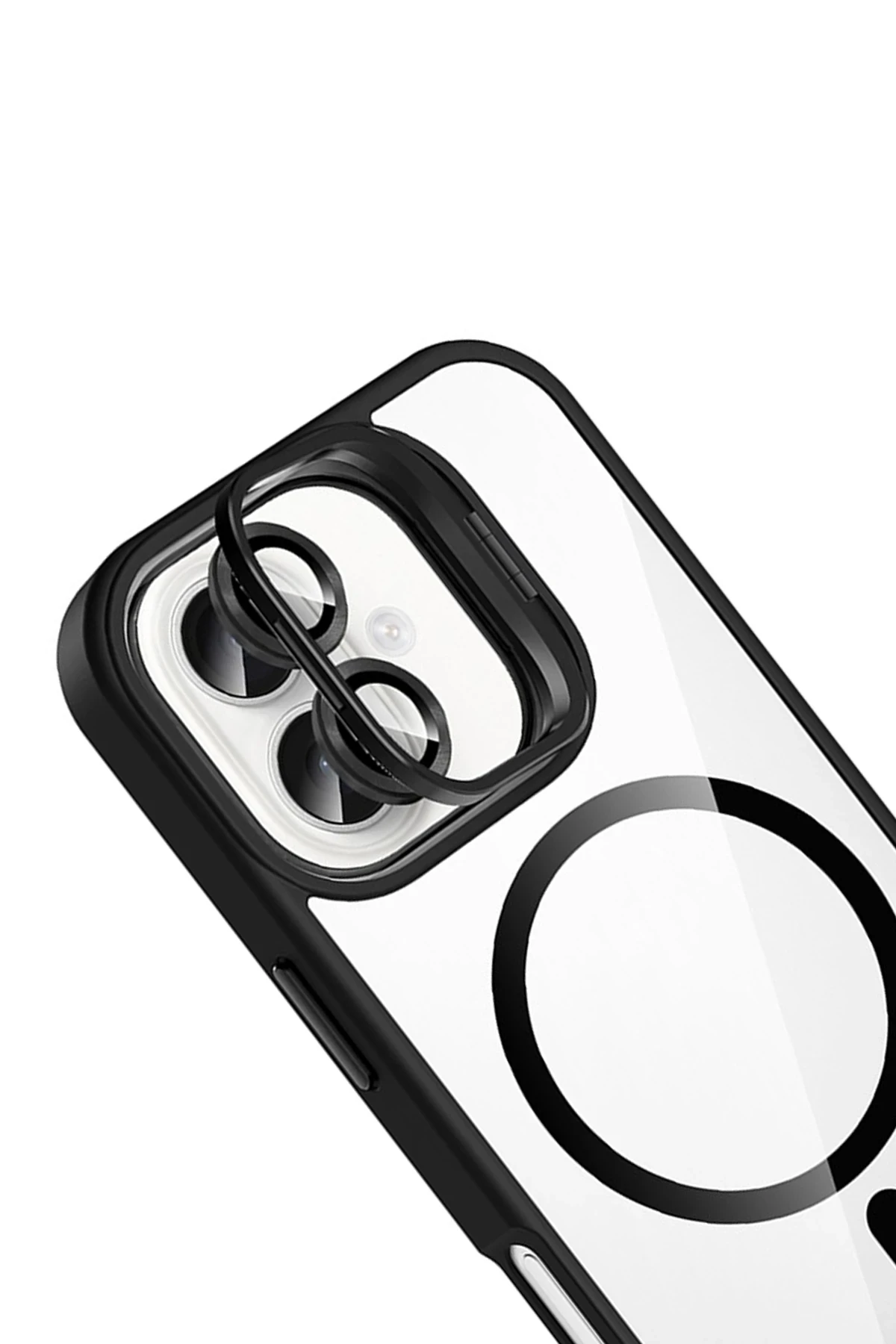 Joko Apple iPhone 16 Remim Lensli Magsafe Standlı Kapak - Siyah
