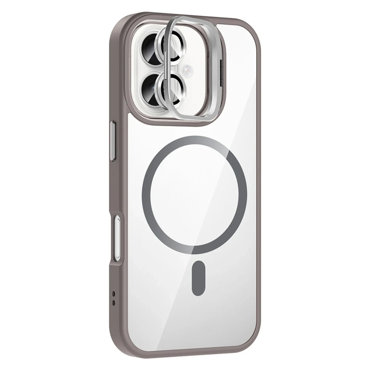 Joko Apple iPhone 16 Remim Lensli Magsafe Standlı Kapak - Titan Gri