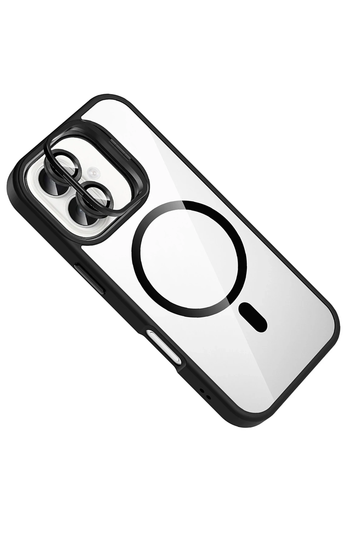 Joko Apple iPhone 17 Remim Lensli Magsafe Standlı Kapak - Siyah