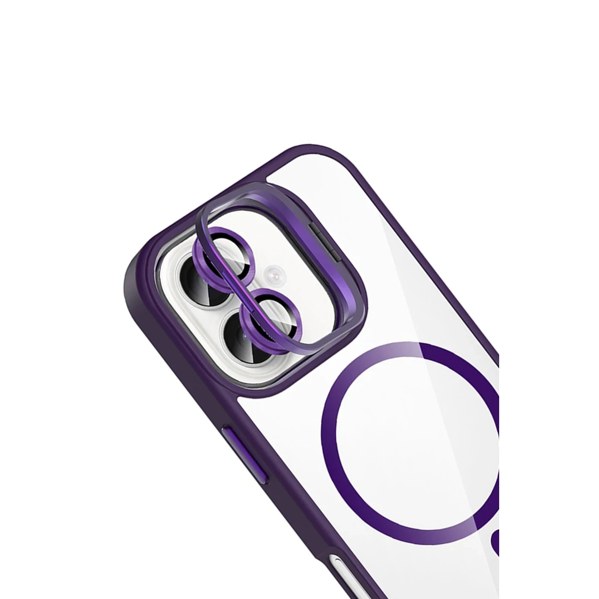 Joko Apple iPhone 16 Plus Remim Lensli Magsafe Standlı Kapak - Derin Mor