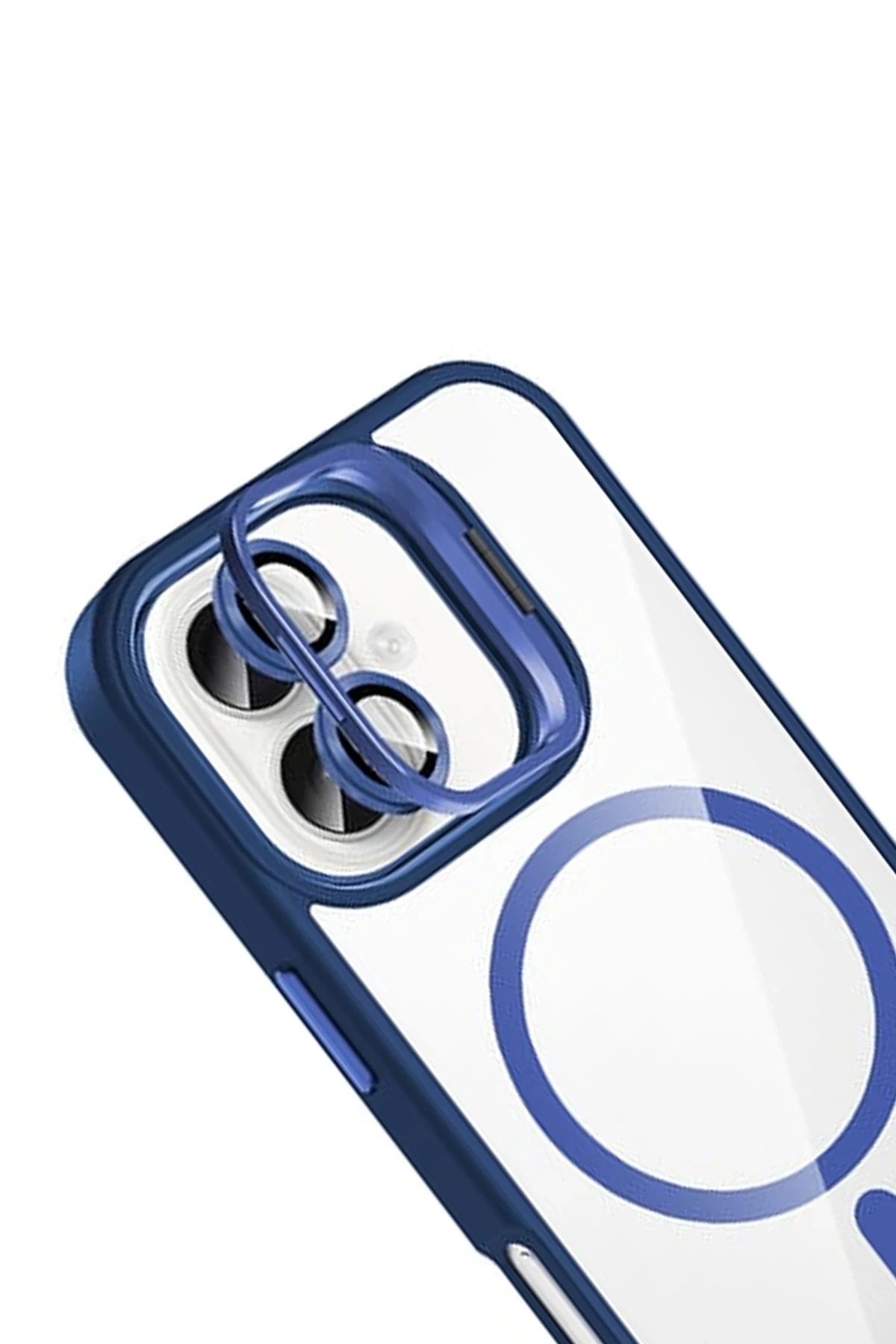 Joko Apple iPhone 16 Plus Remim Lensli Magsafe Standlı Kapak - Lacivert