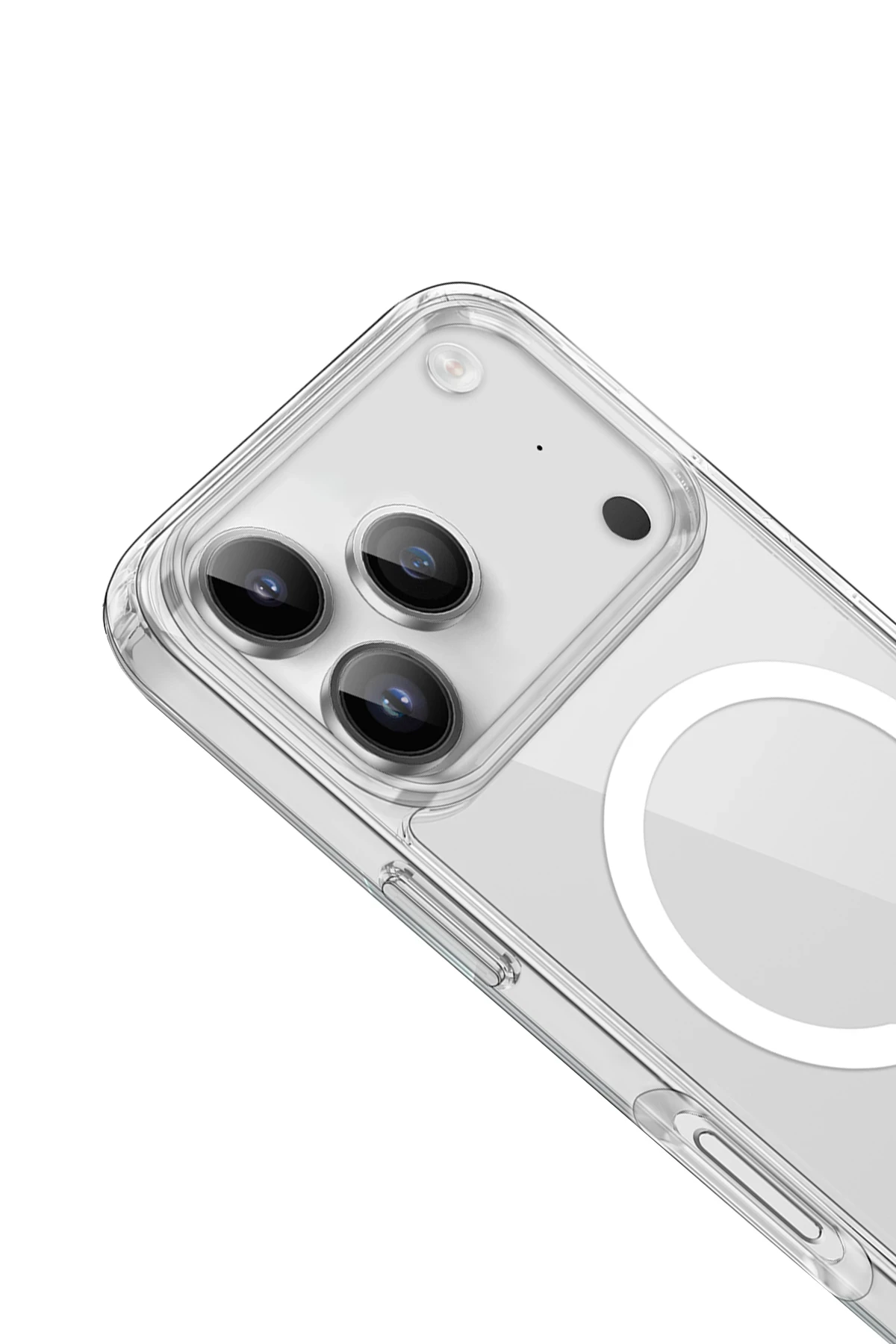 Newface iPhone 17 Pro Max Kılıf Pc Real Magsafe Kapak - Şeffaf