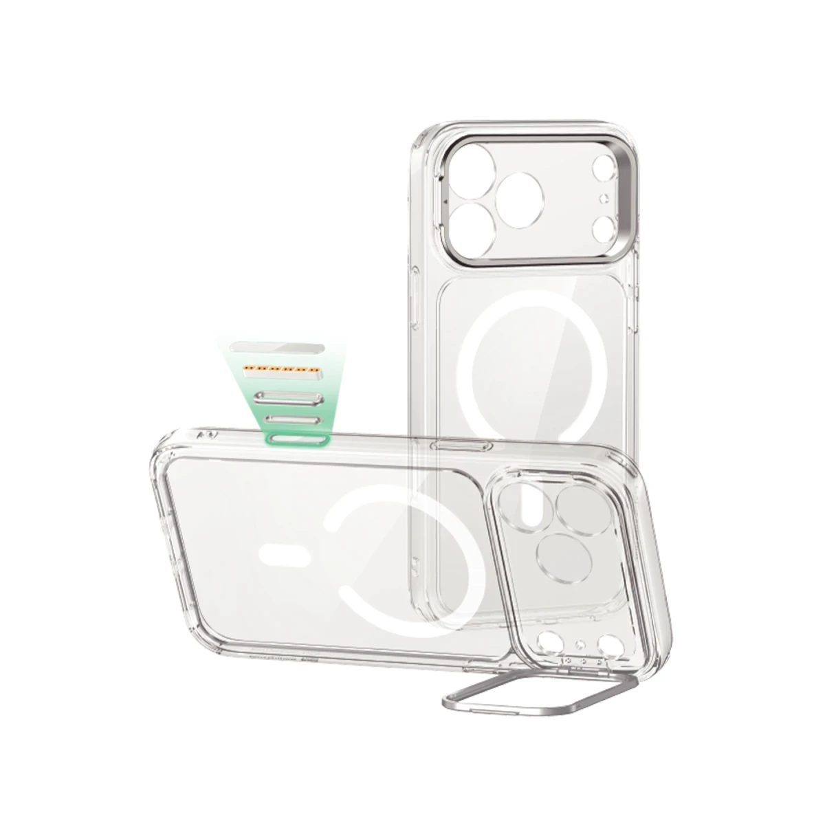 ESR Apple iPhone 17 Pro Max Classic Hybrid Magsafe Standlı Kapak - Şeffaf