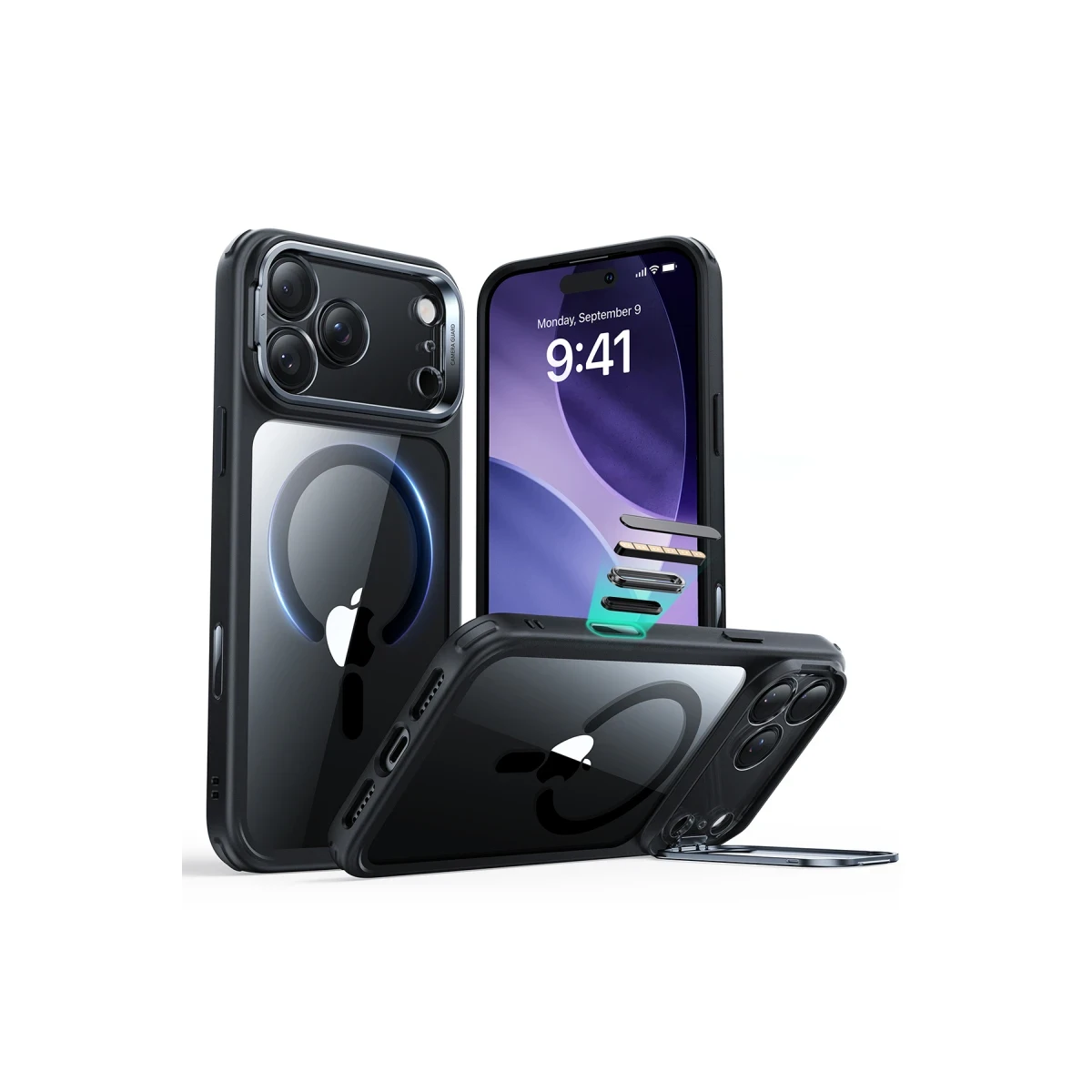 ESR Apple iPhone 17 Pro Max Classic Hybrid Magsafe Standlı Kapak - Siyah