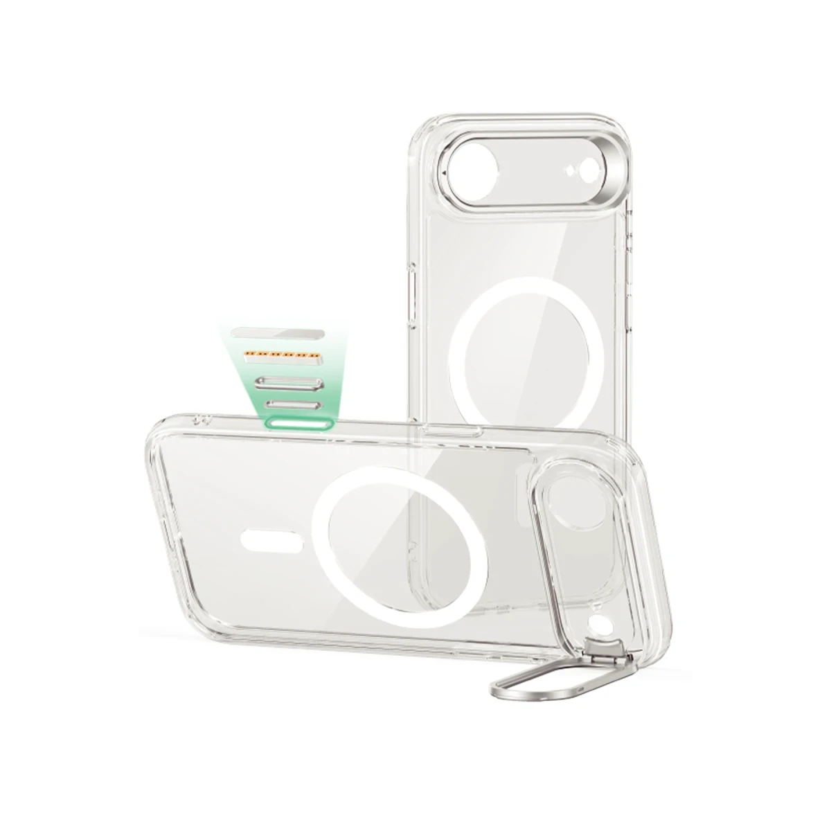 ESR Apple iPhone 17 Air Classic Hybrid Magsafe Standlı Kapak - Şeffaf