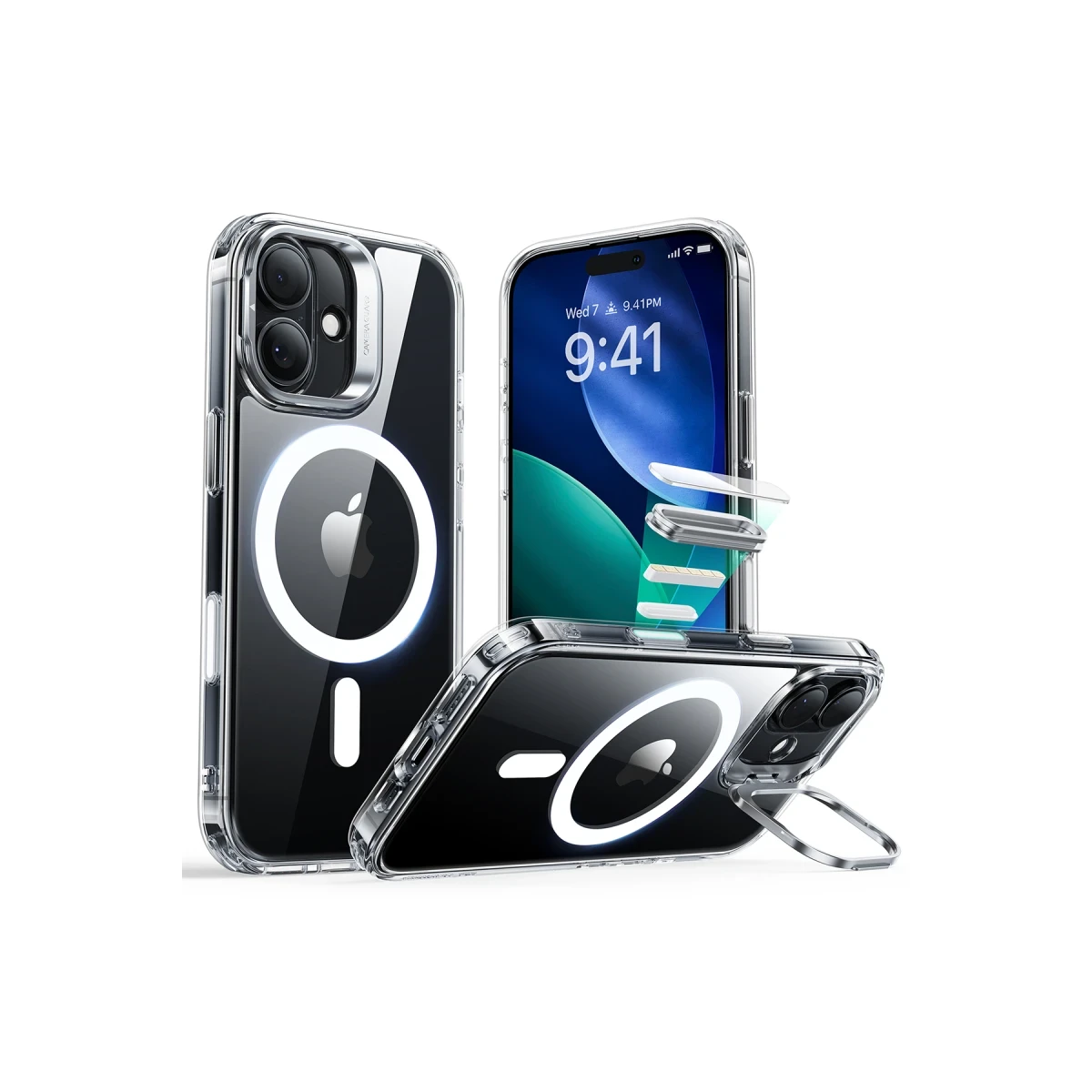 ESR Apple iPhone 17 Classic Hybrid Magsafe Standlı Kapak - Şeffaf