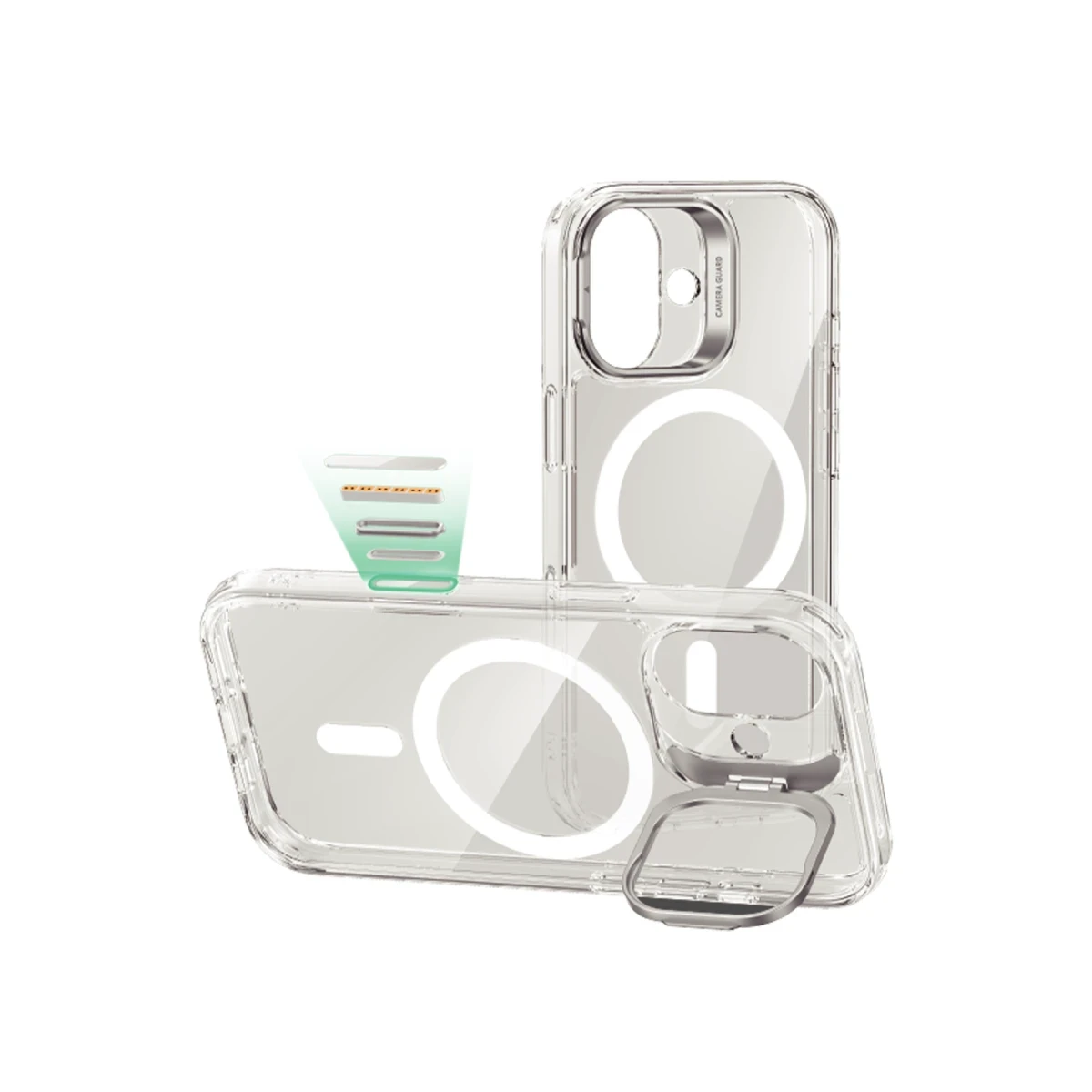ESR Apple iPhone 17 Classic Hybrid Magsafe Standlı Kapak - Şeffaf