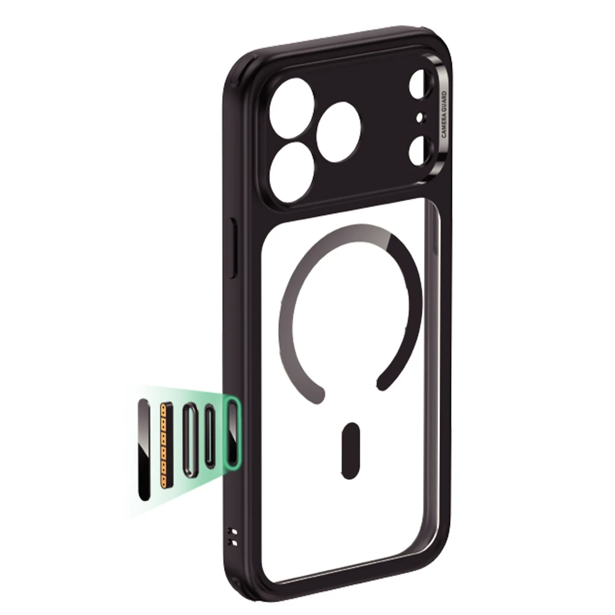 ESR Apple iPhone 17 Pro Max Classic Hybrid Magsafe Kapak - Siyah