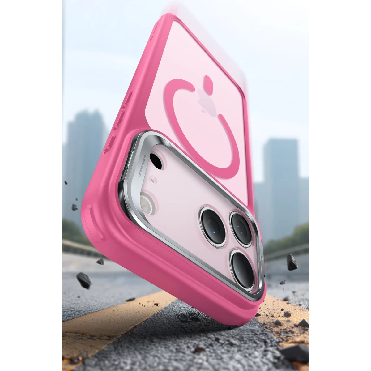 ESR Apple iPhone 17 Pro Max Classic Hybrid Magsafe Standlı Kapak - Pembe
