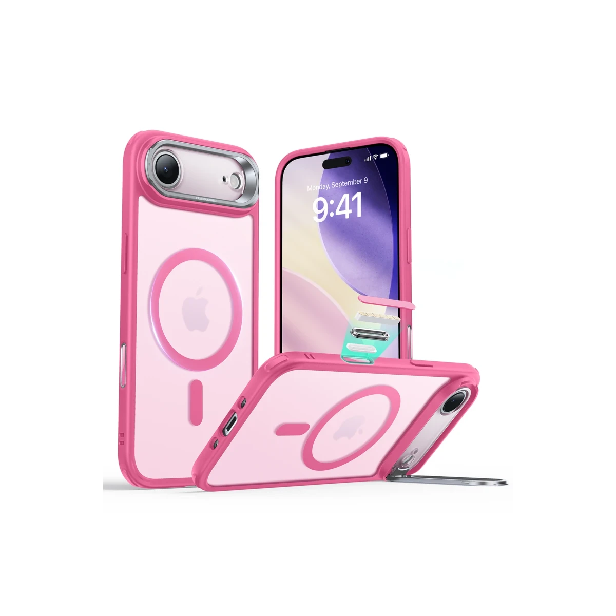 ESR Apple iPhone 17 Air Classic Hybrid Magsafe Standlı Kapak - Pembe