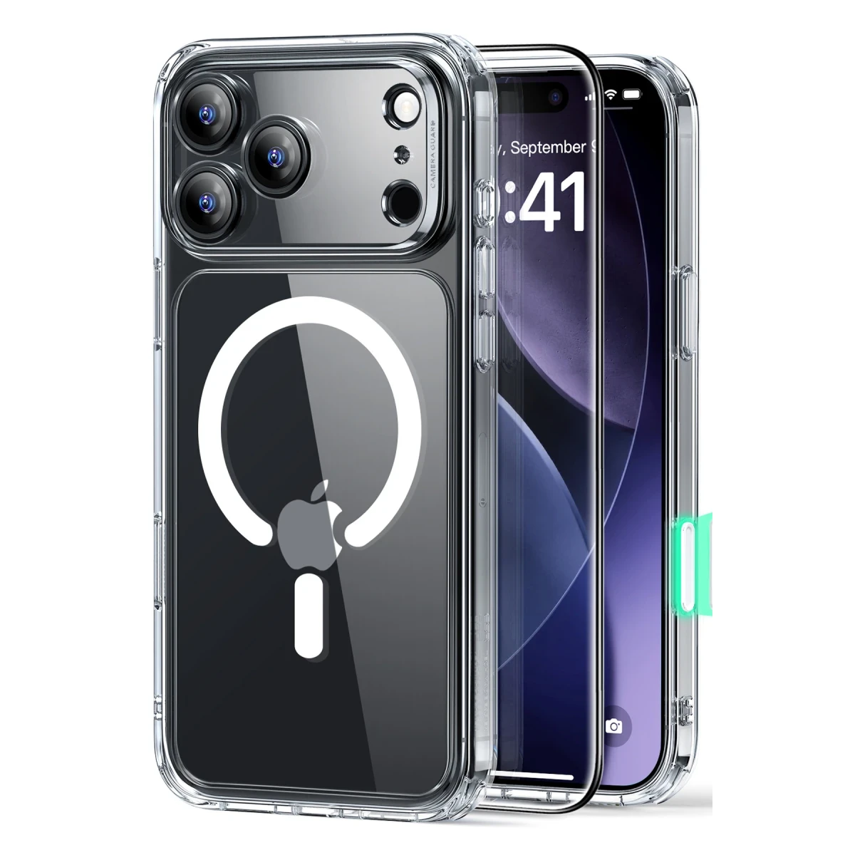 ESR Apple iPhone 17 Pro Max Classic Hybrid Magsafe Kapak + Cam Hediyeli Set - Şeffaf