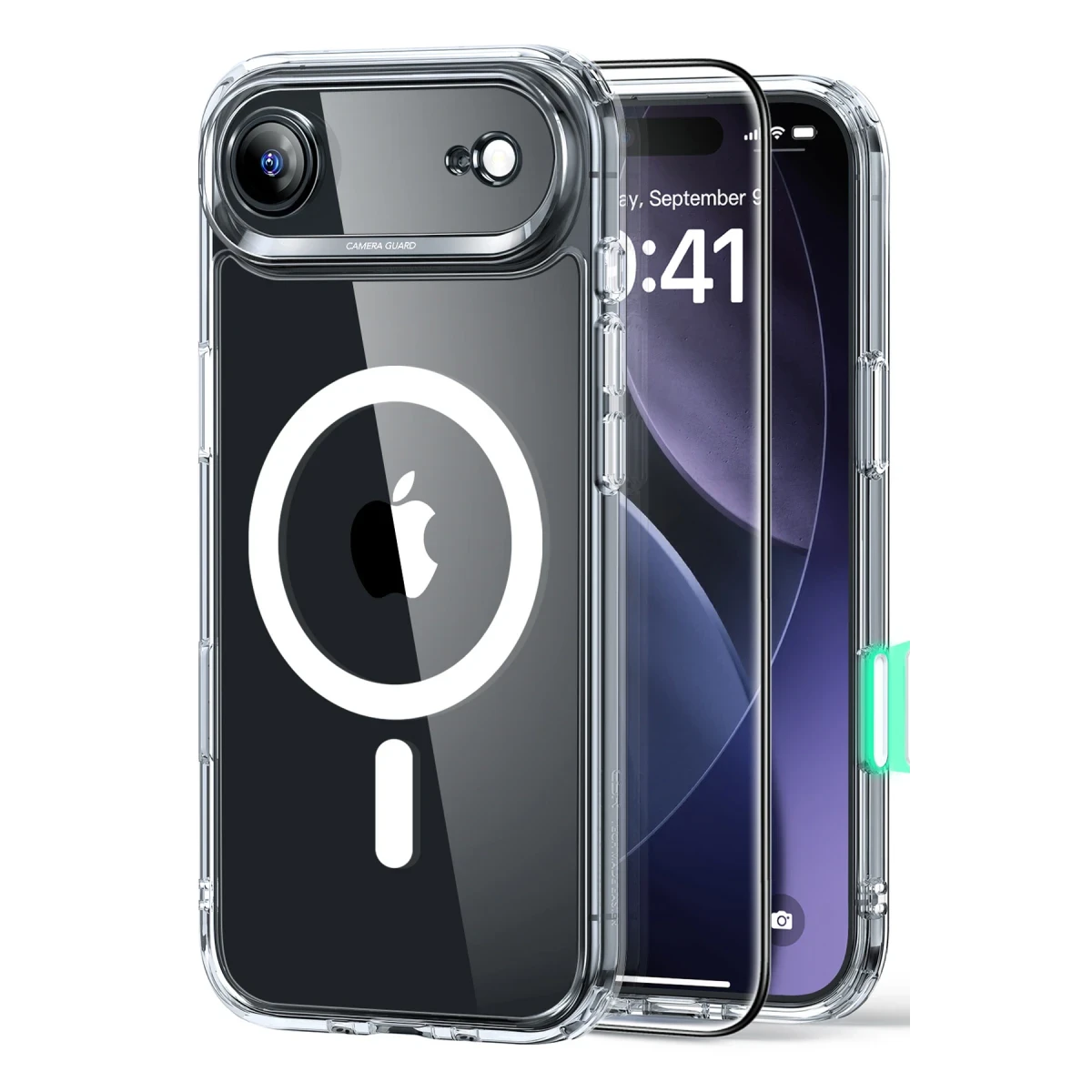 ESR Apple iPhone 17 Air Classic Hybrid Magsafe Kapak + Cam Hediyeli Set - Şeffaf