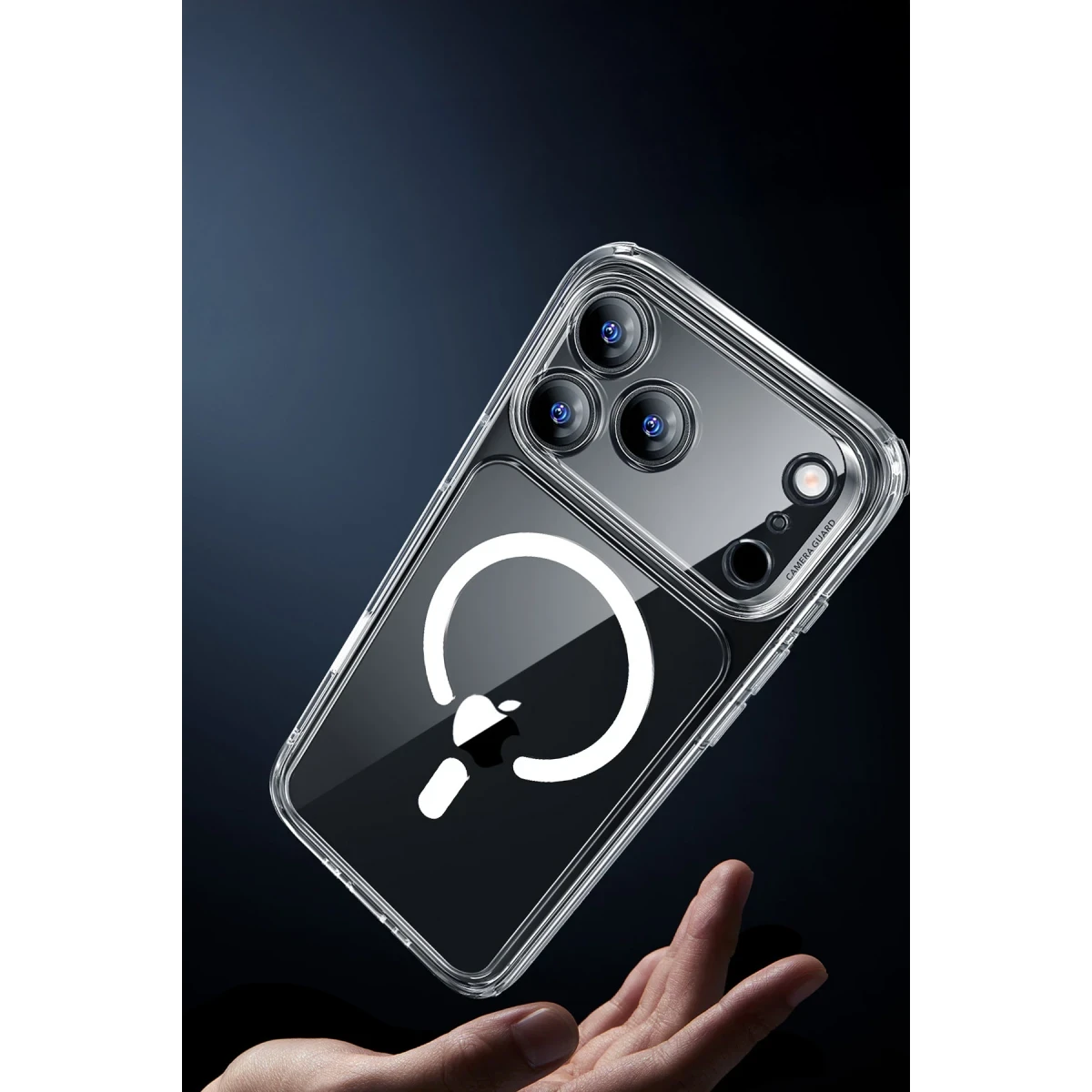 ESR Apple iPhone 17 Pro Classic Hybrid Magsafe Kapak + Cam Hediyeli Set - Şeffaf
