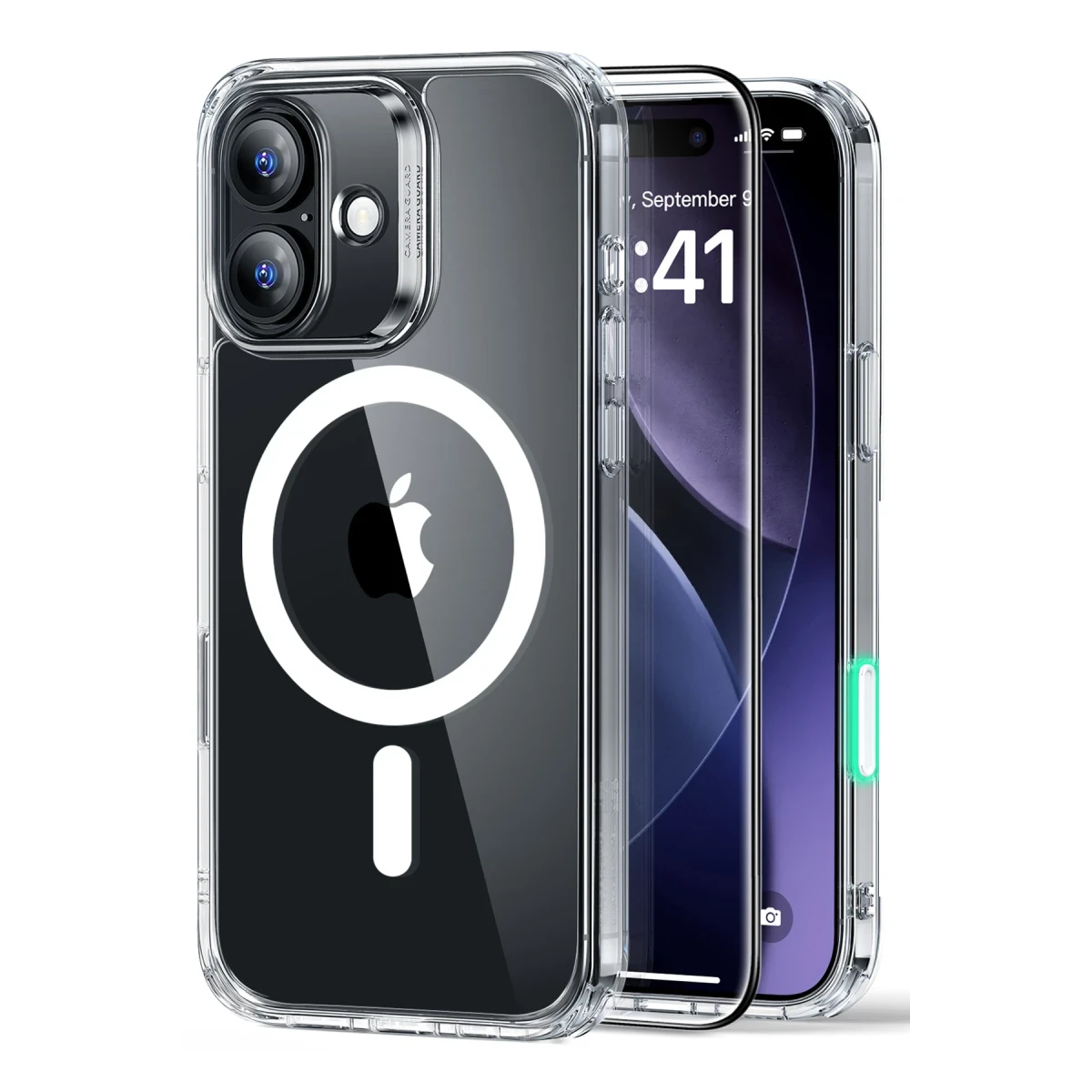 ESR Apple iPhone 17 Classic Hybrid Magsafe Kapak + Cam Hediyeli Set - Şeffaf