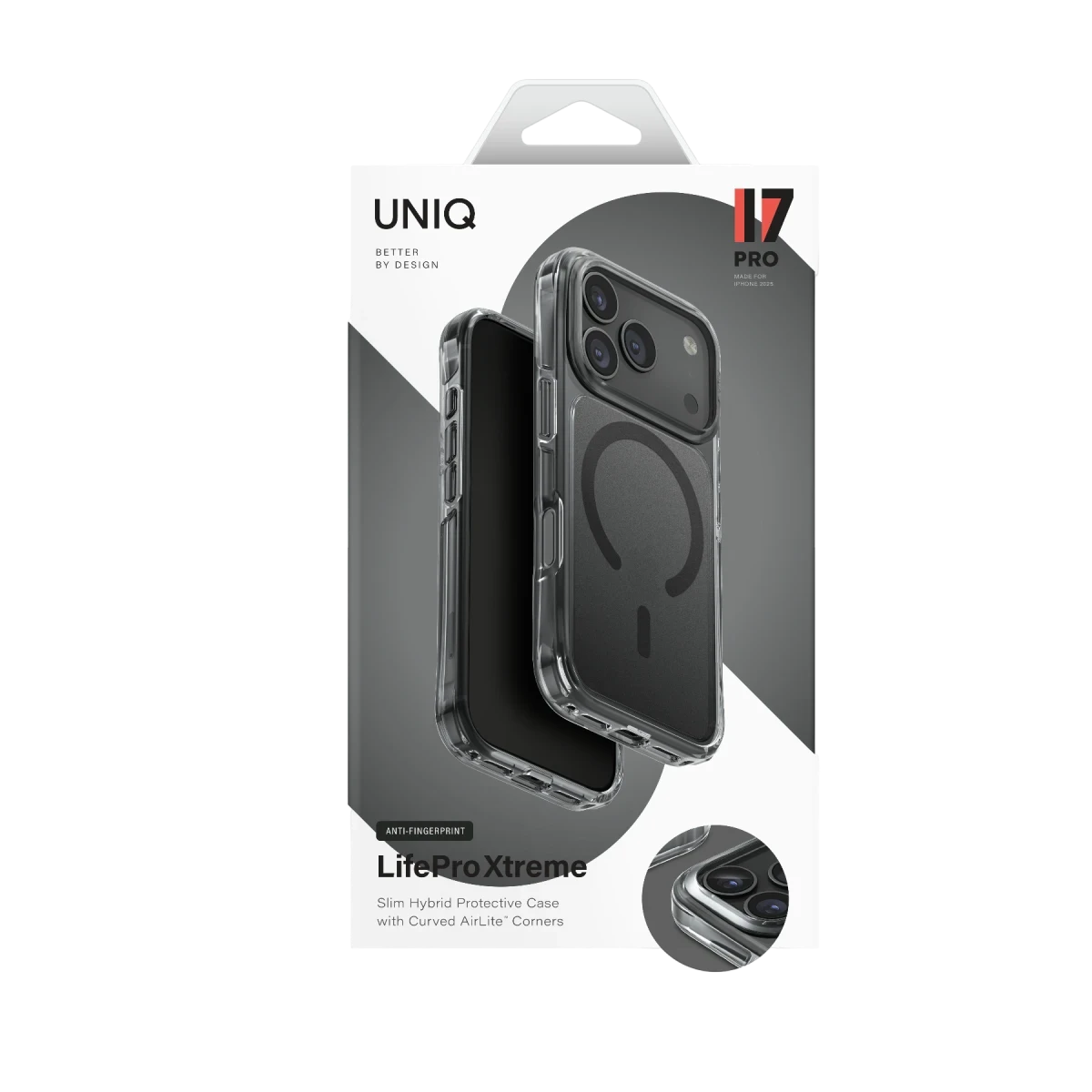 Uniq Apple iPhone 17 Pro Max LifePro Xtreme Magsafe Kapak - Siyah