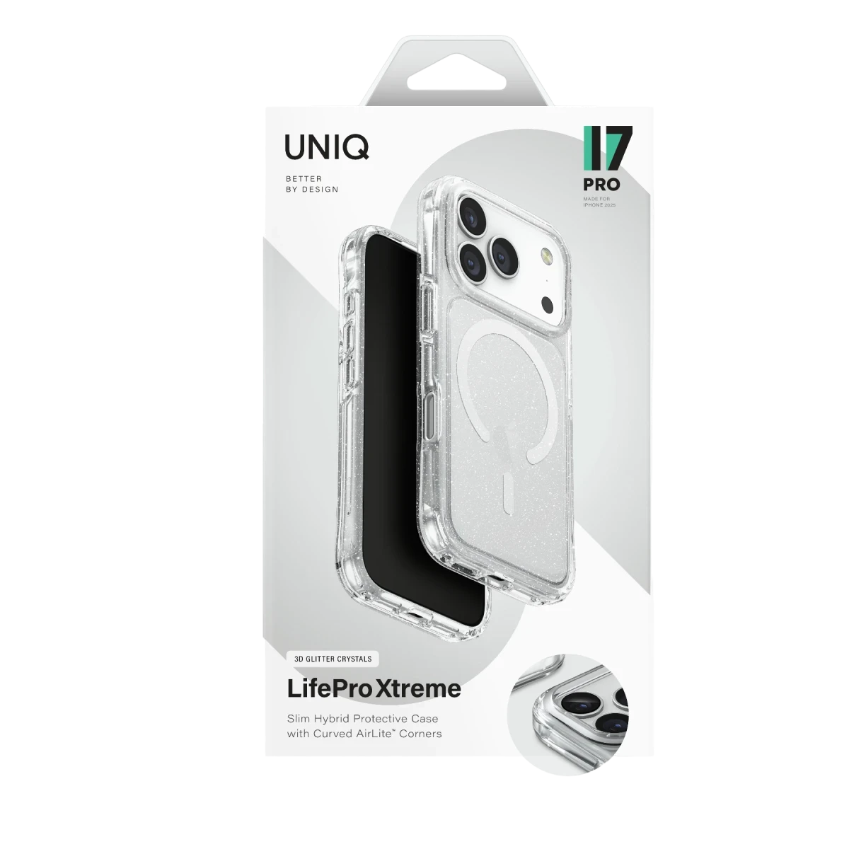 Uniq Apple iPhone 17 Pro LifePro Xtreme Magsafe Kapak - Simli