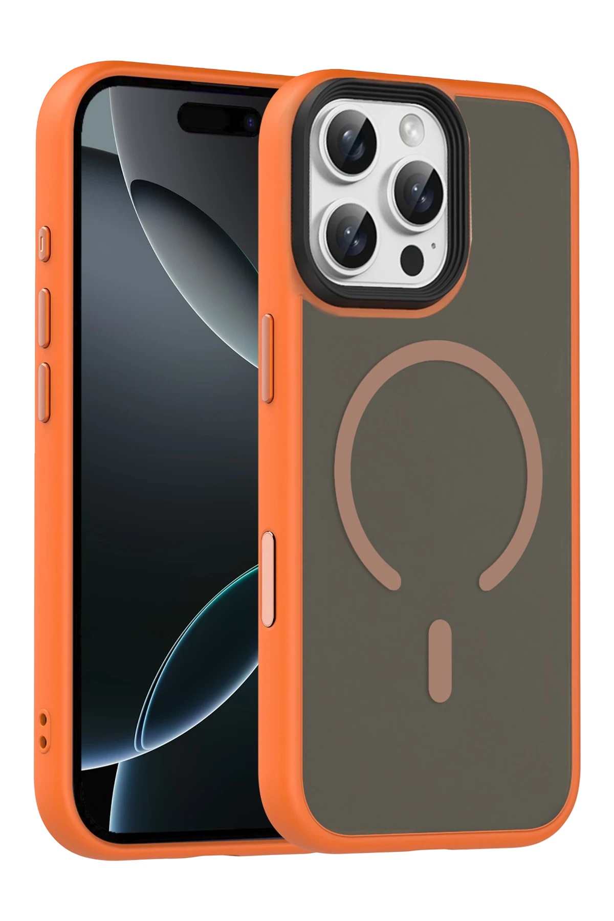 Joko Apple iPhone 16 Pro Max Megane Magsafe Kapak - Turuncu