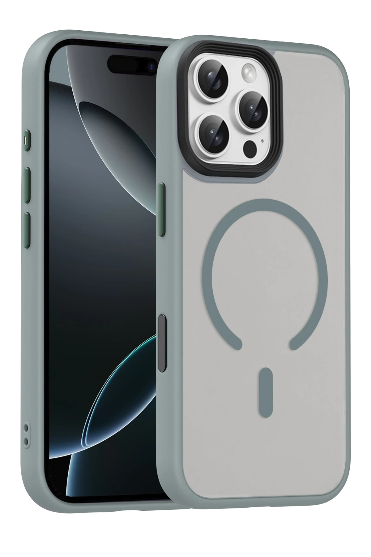 Joko Apple iPhone 16 Pro Max Megane Magsafe Kapak - Titan Gri