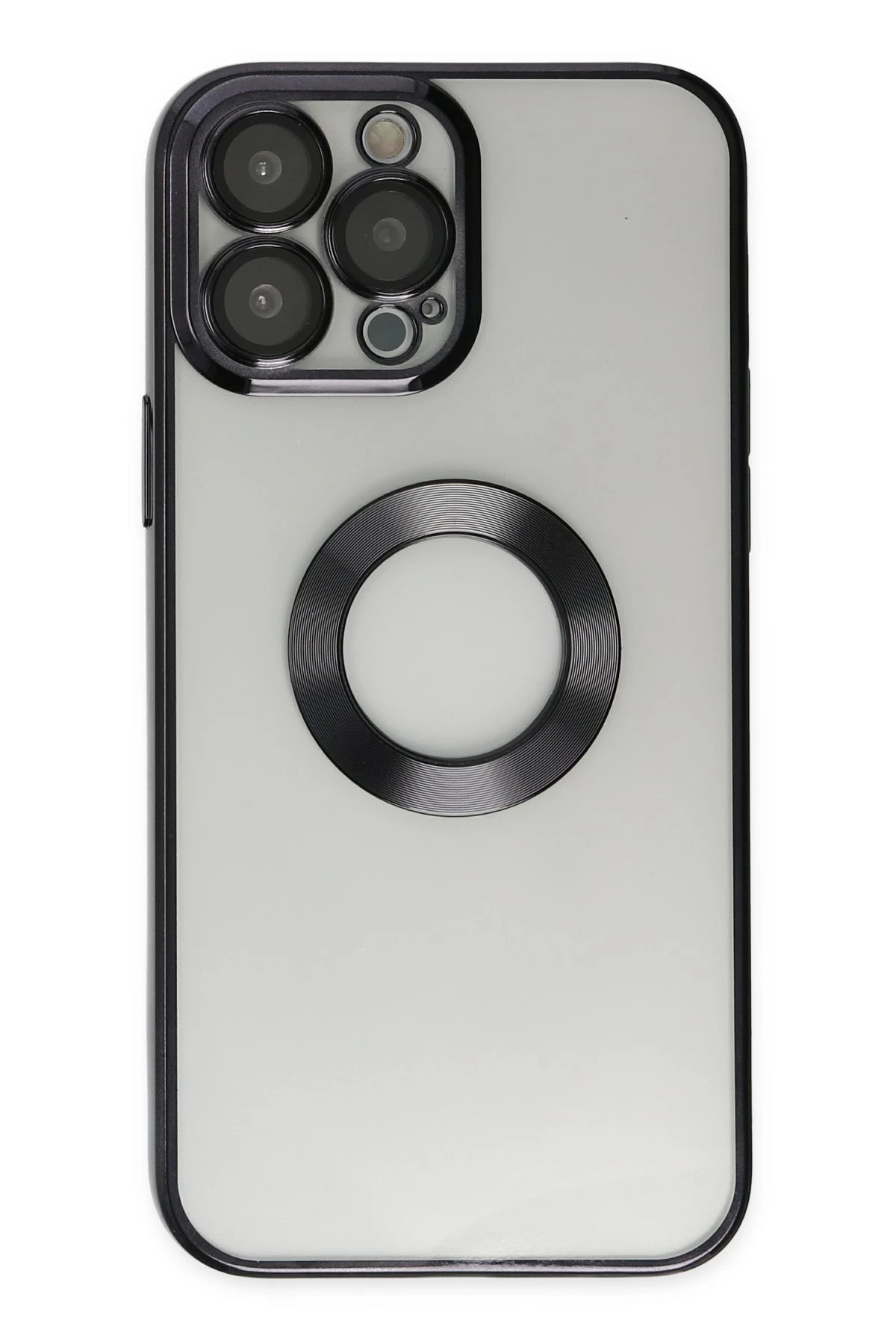 Newface iPhone 13 Pro Kılıf Slot Silikon - Siyah